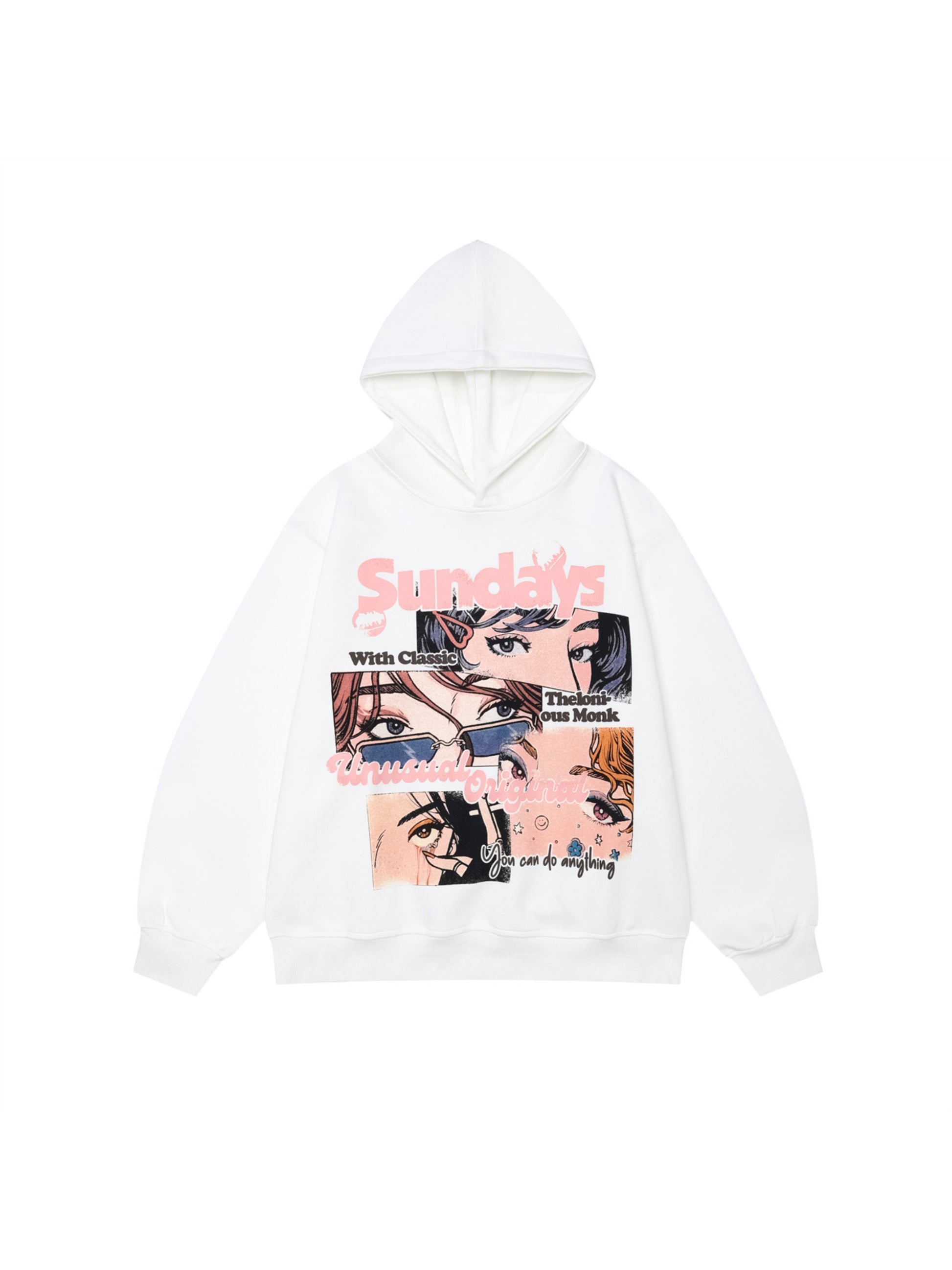 Anime Print Hoodie