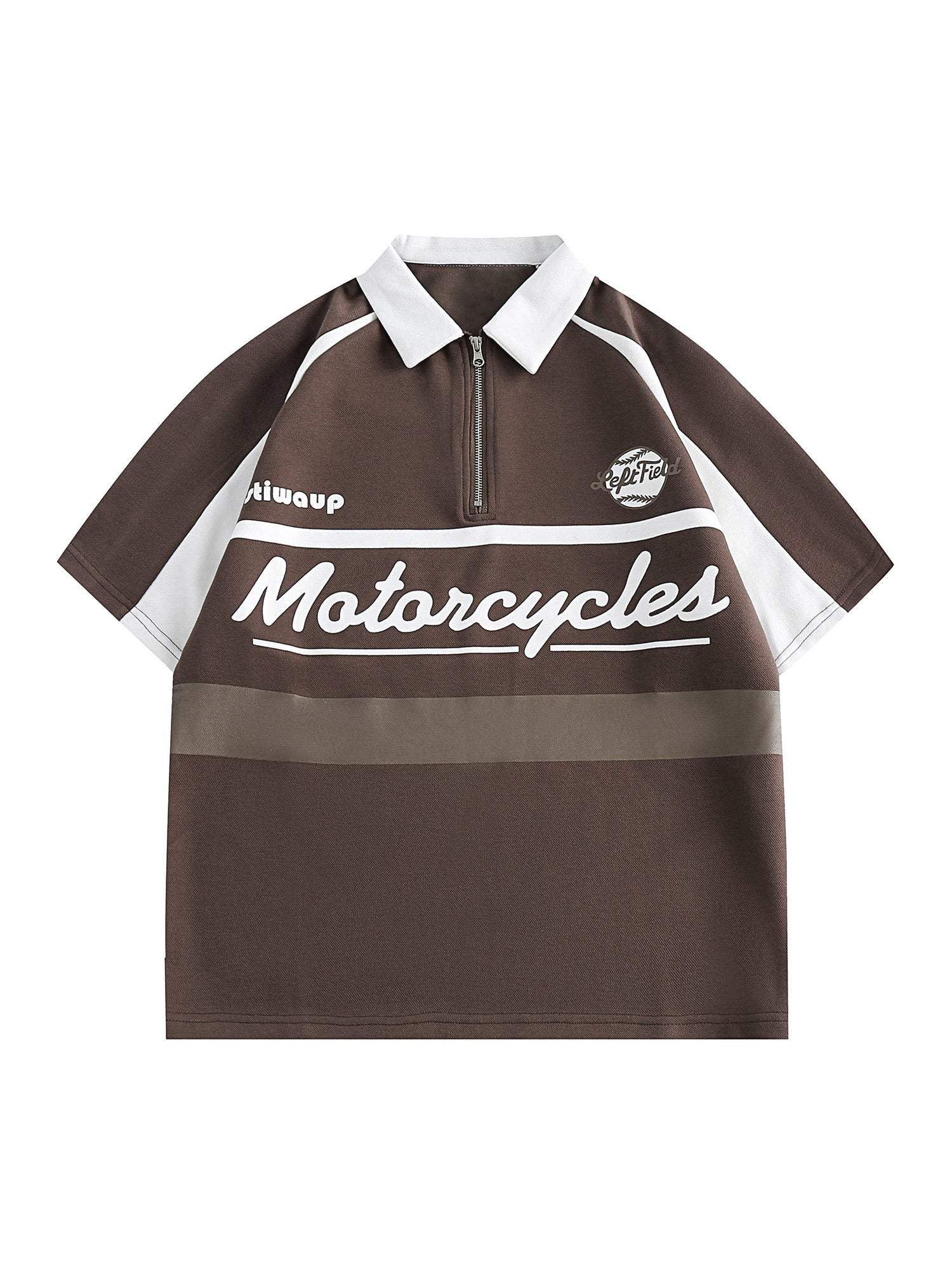 Disguisen American Retro Patchwork POLO Shirt