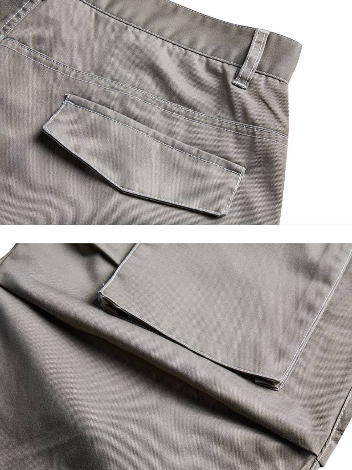 Heart Rivet Multi-pocket Jeans