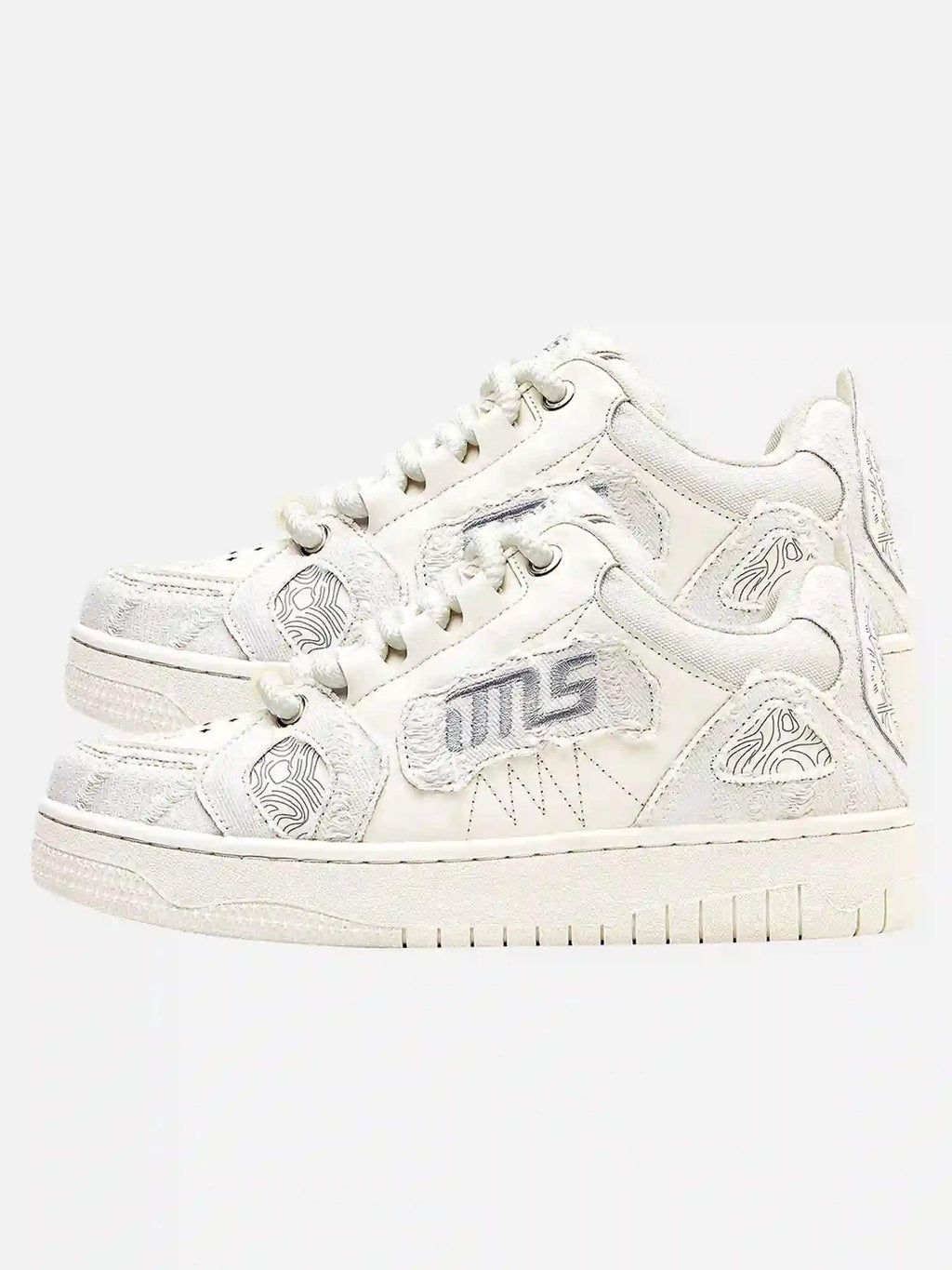 Disguisen American Trendy Embroidered Letter Sneakers