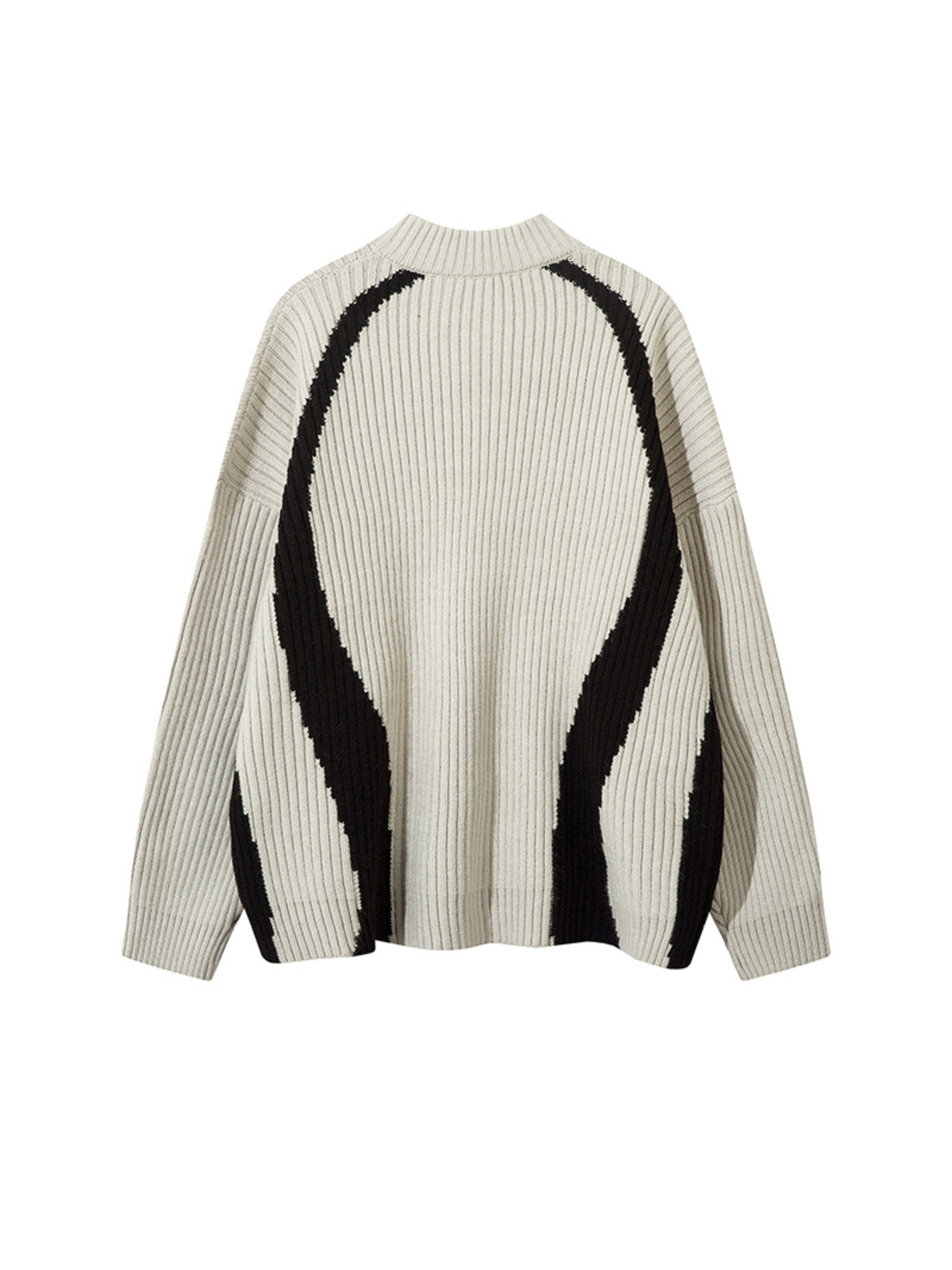 Vintage Contrasting Colors Sweater