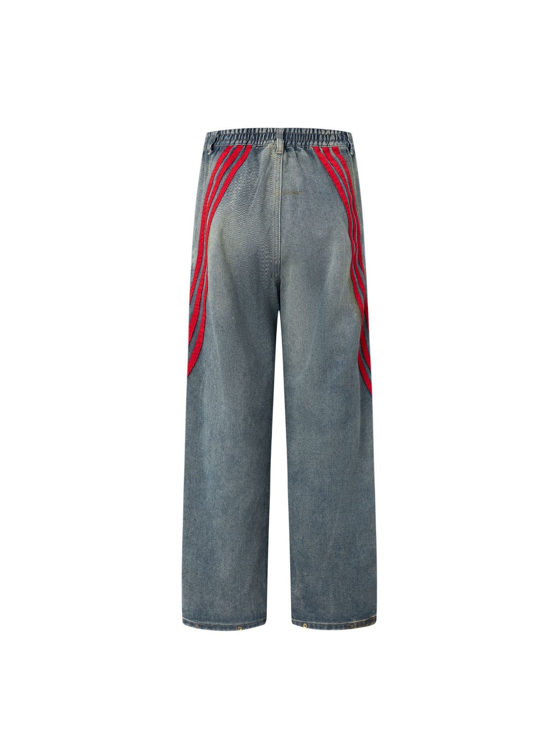 Striped Vibe Straight Jeans