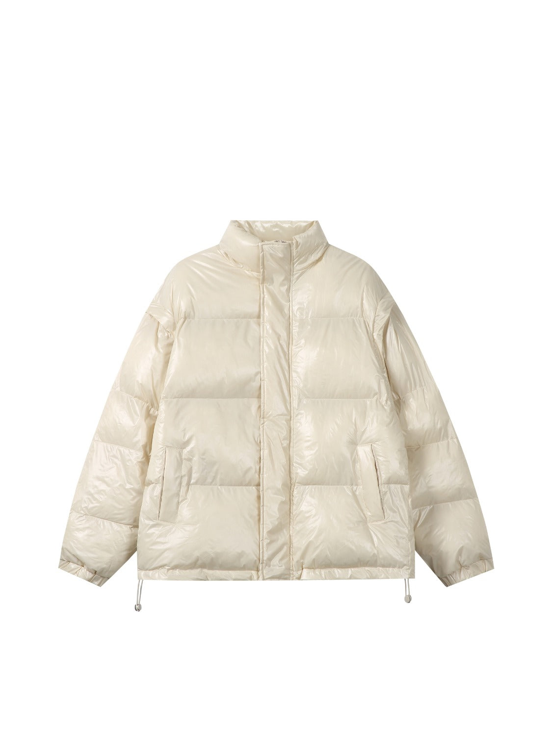 Vintage Detachable Sleeve Stand-up Collar Coat