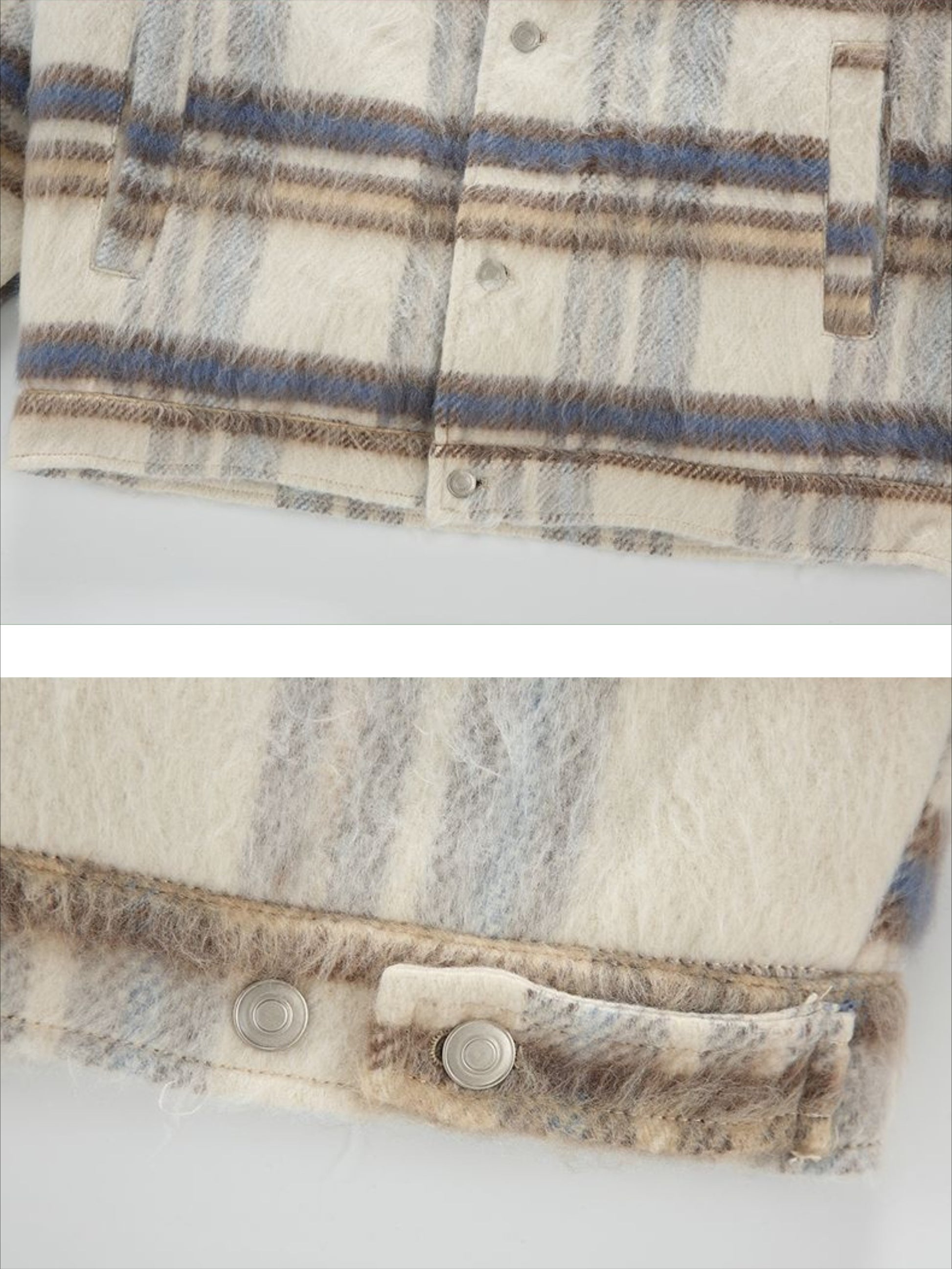 Vintage Plaid Minimalist Chic Coat