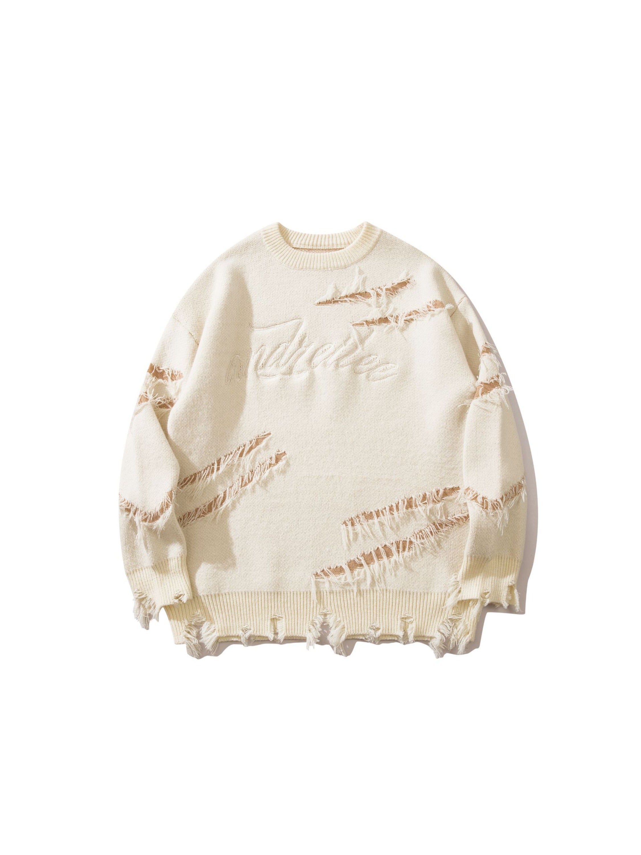 Vintage Ripped Lazy Style Sweater