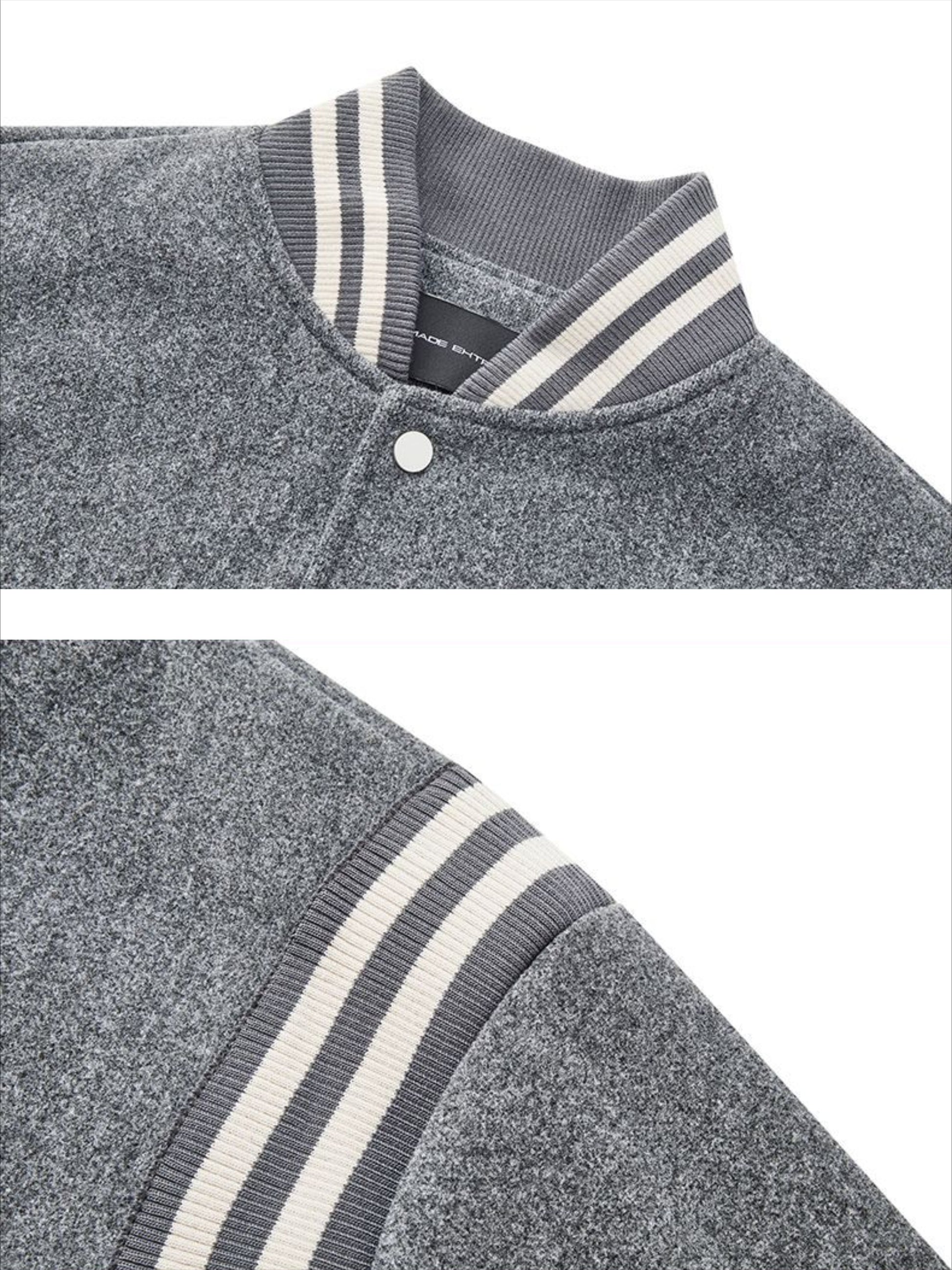 Letter Embroidery Leisure Jacket