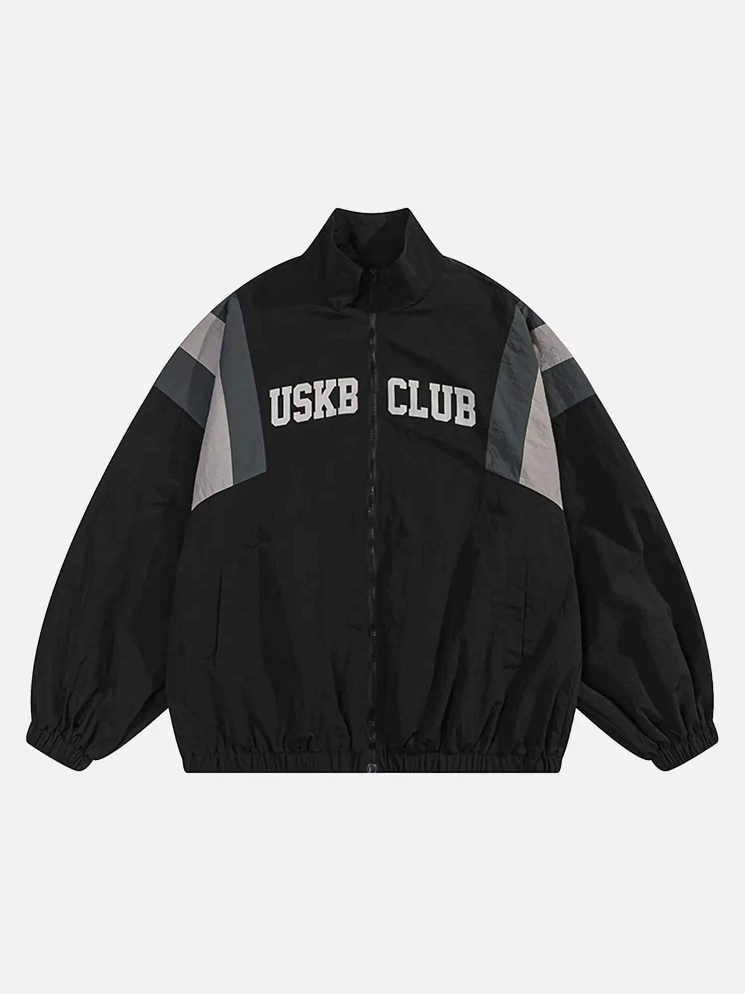 Disguisen Patchwork Contrasting Windbreaker Jacket