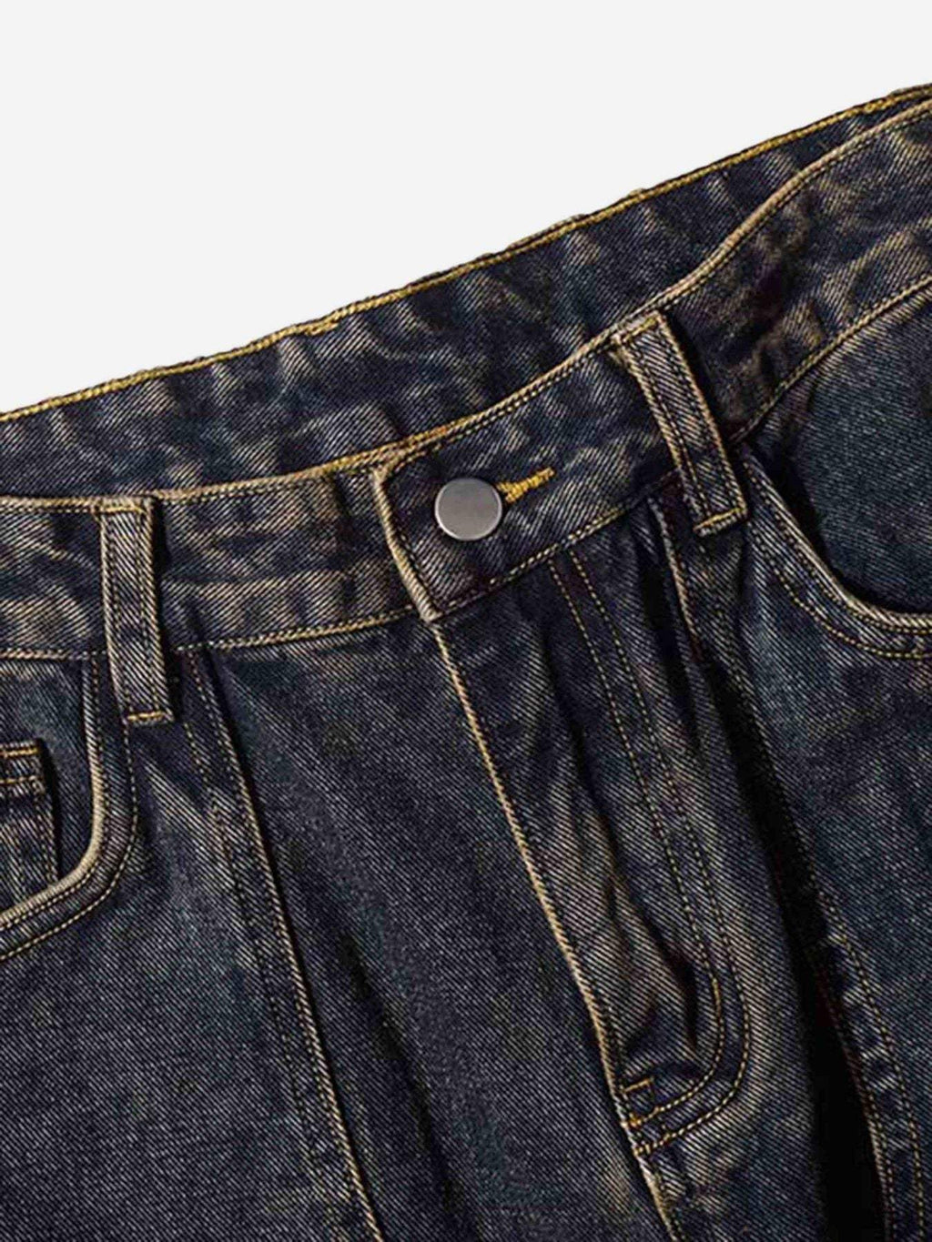 Disguisen Washed And Distressed Multi-pocket Jeans