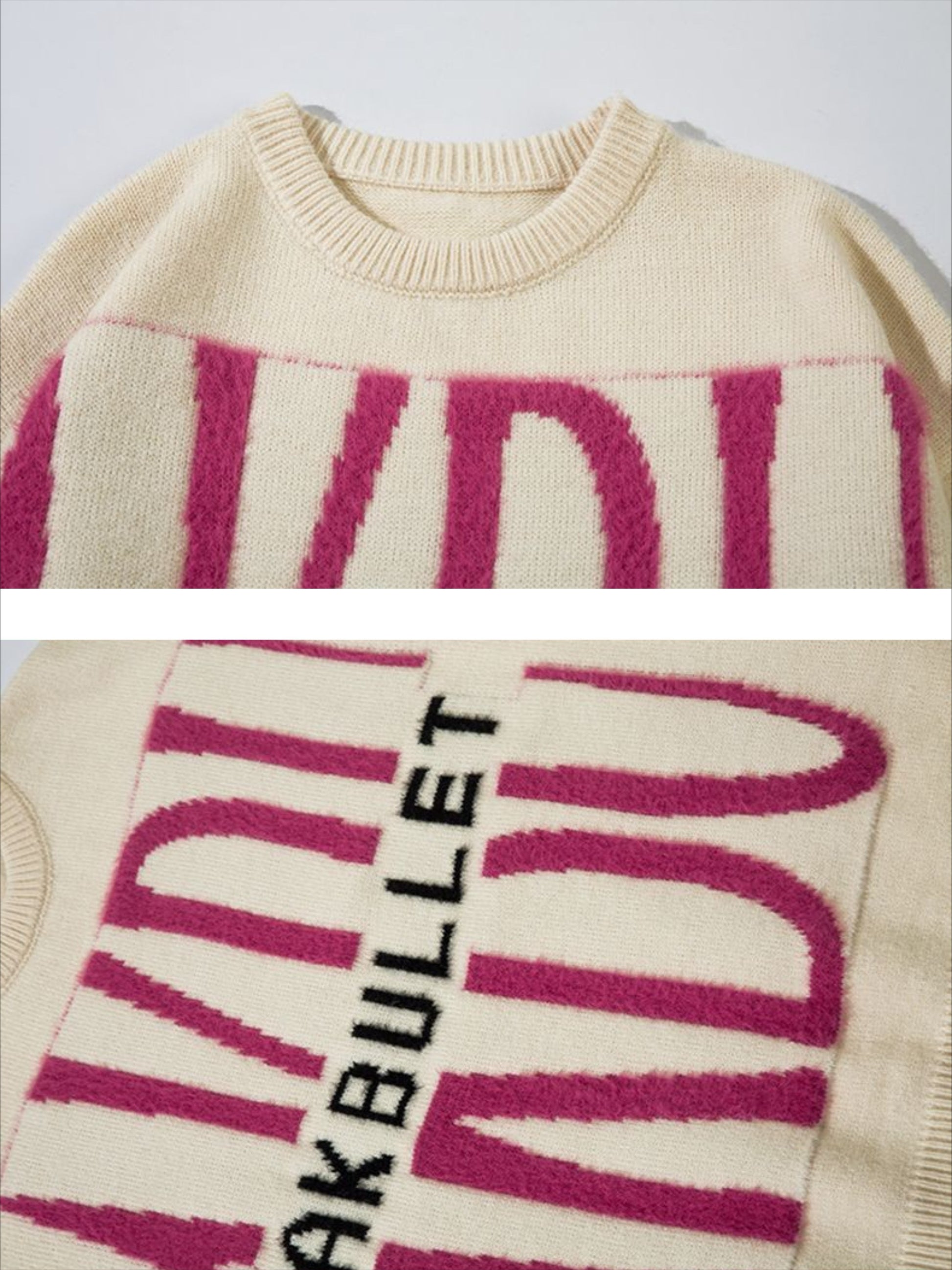 High Street Hiphop Letter Sweater