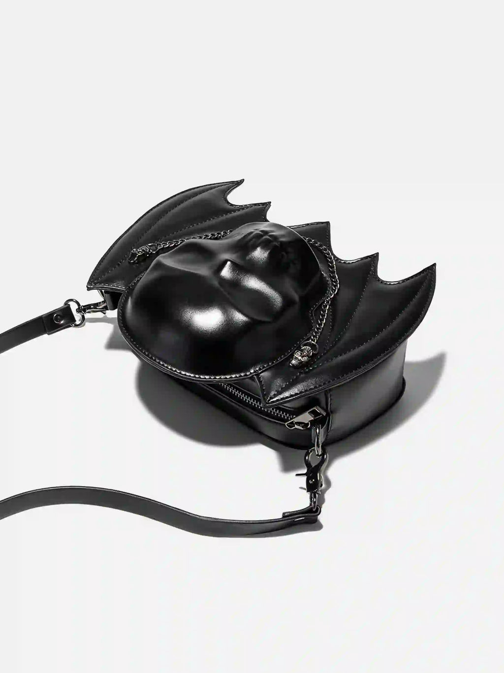 Skull Bat Chain Shoulder Bag