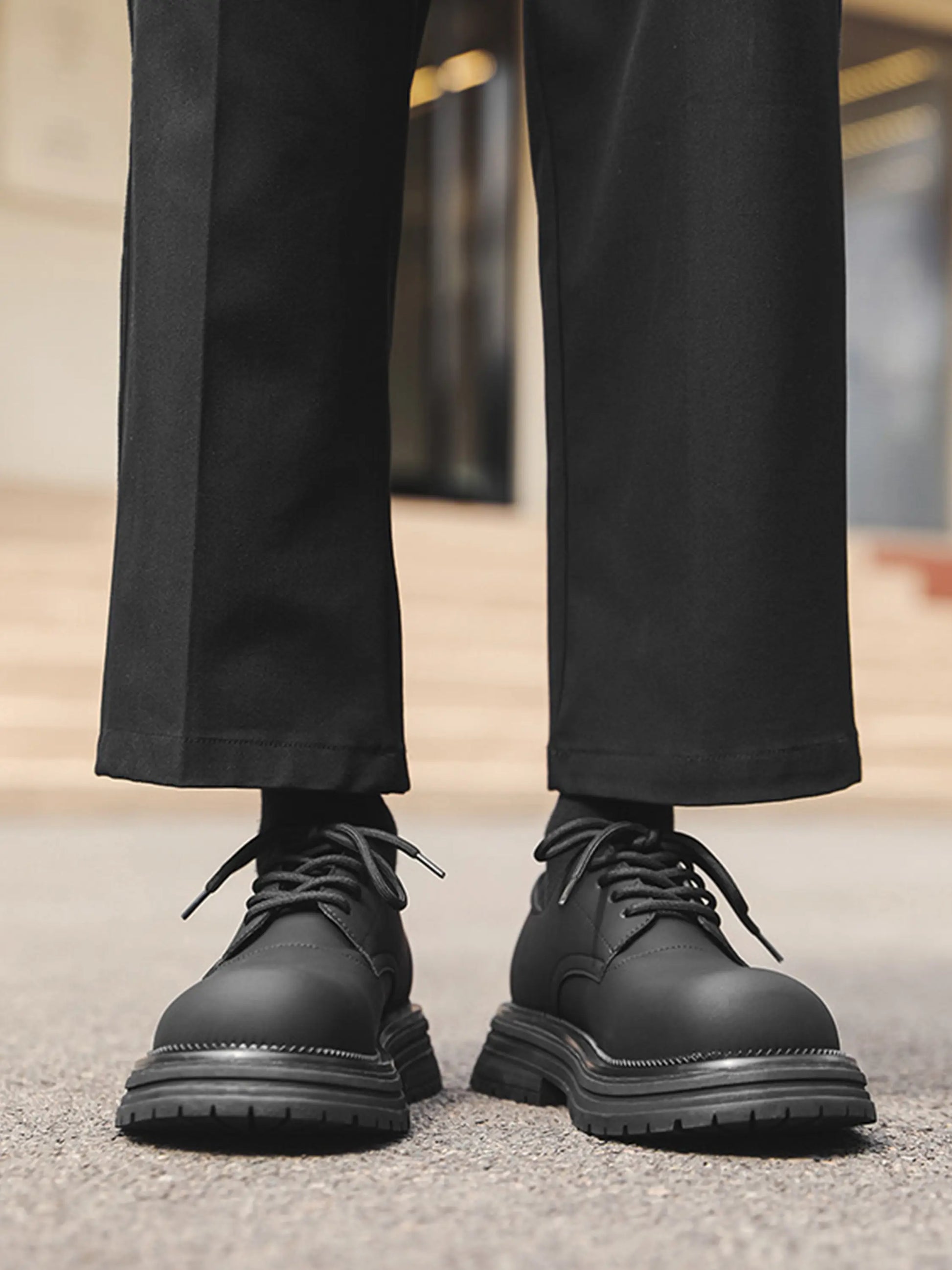 Disguisen Round Toe Thick Bottom Shoes