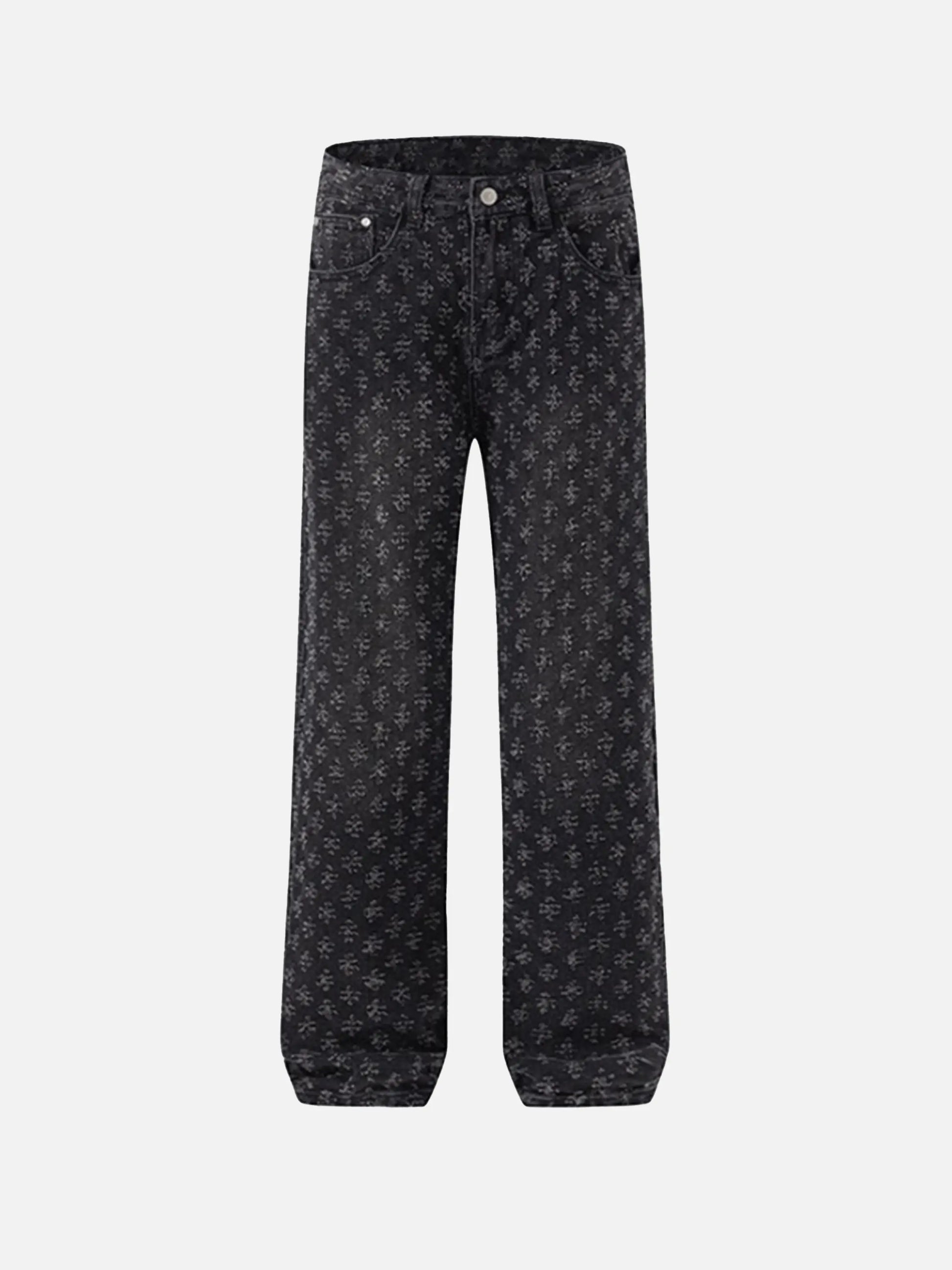 Disguisen American Retro Floral Personalized Jeans