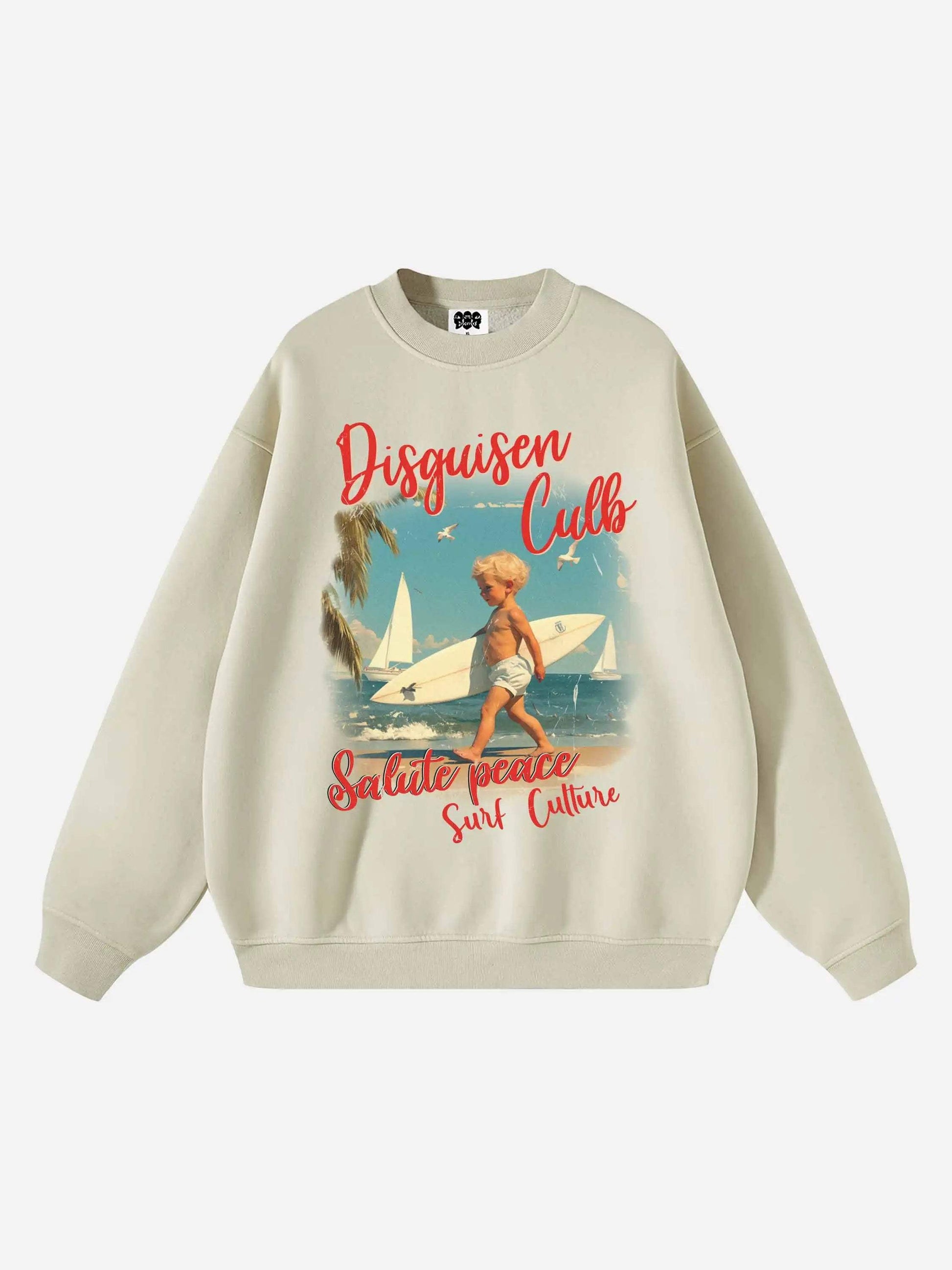 Disguisen Interesting Retro Fleece Sweatshirt