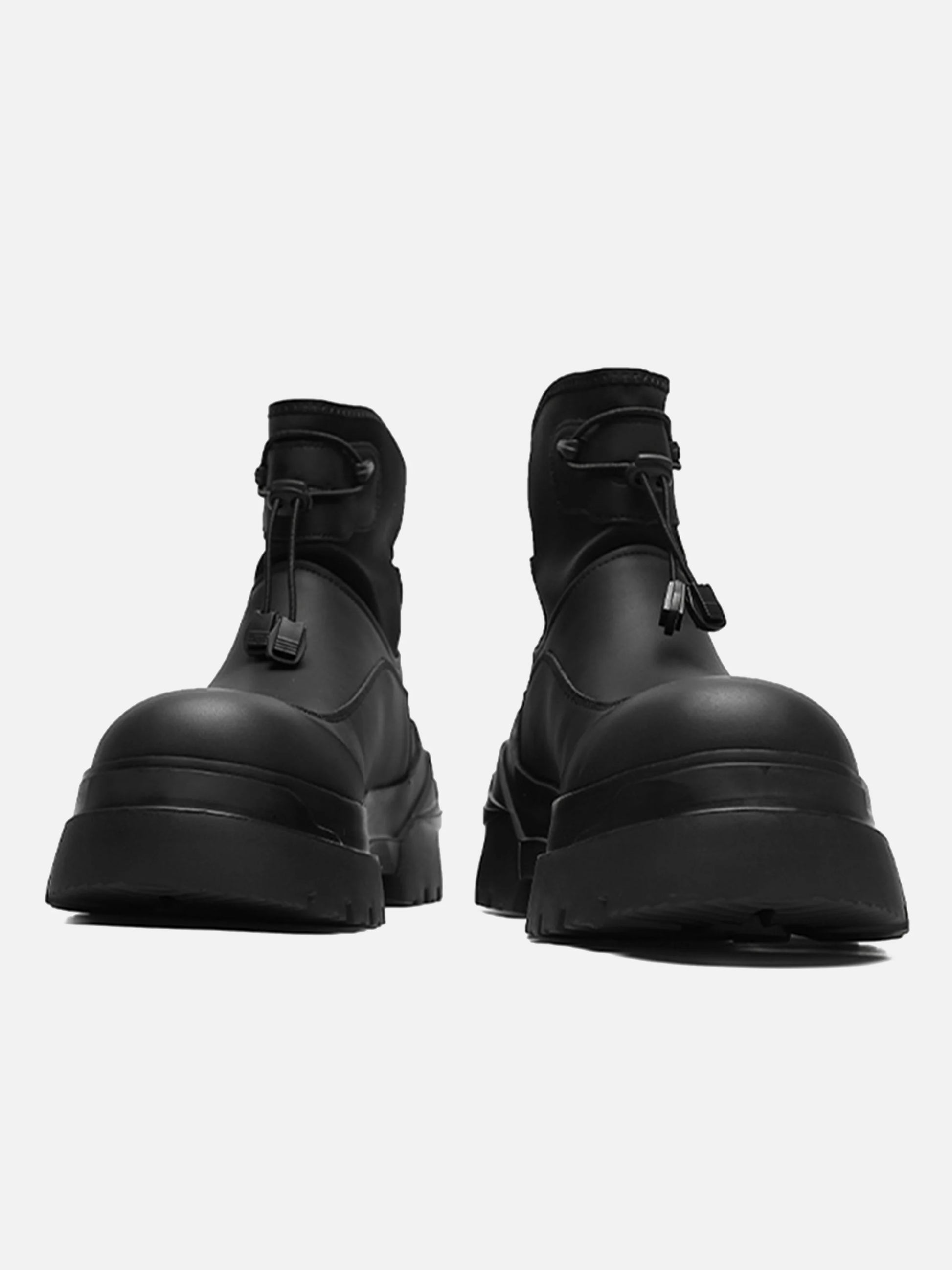 Functional Elastic High-top Chunky Boots