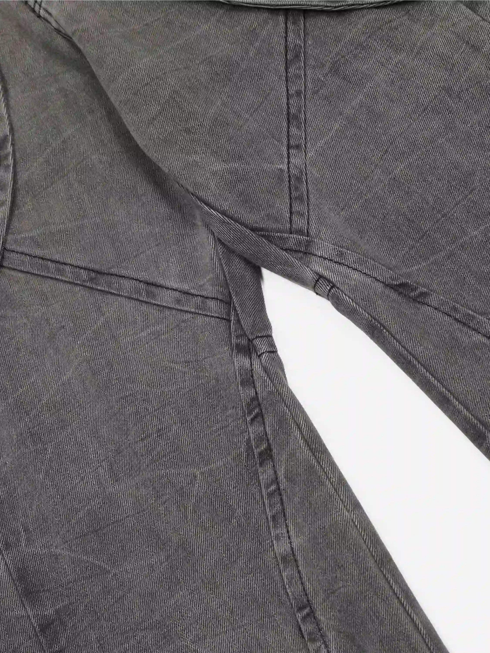 Disguisen Distressed Punk Jeans With Metal Belt