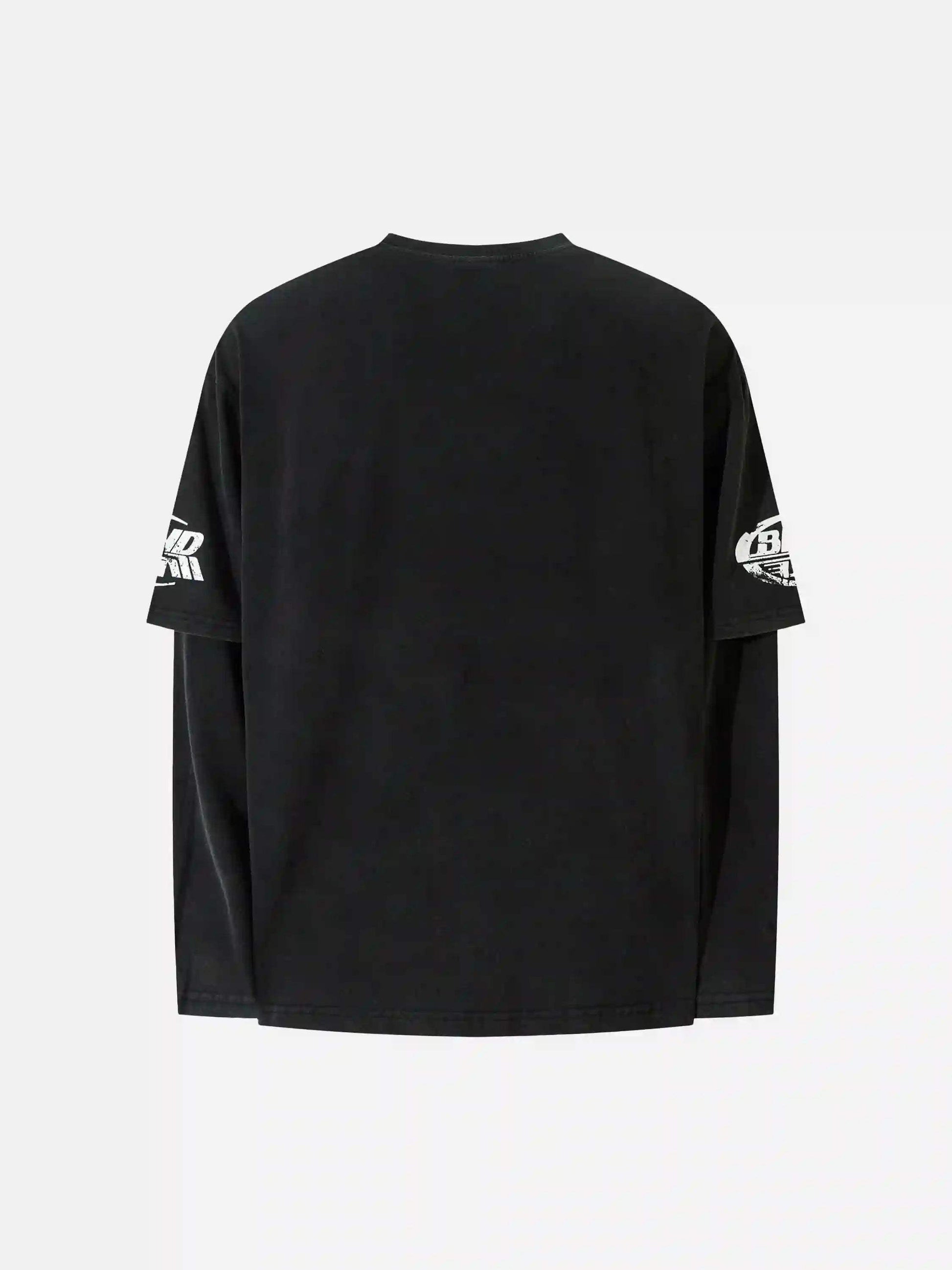 Disguisen Street American Industrial Style Long Sleeves T-Shirt