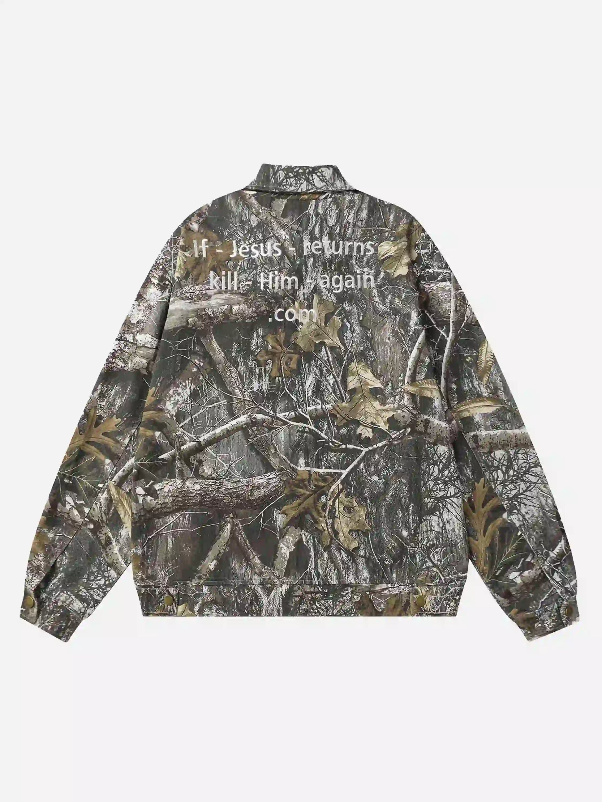 Disguisen American Retro Tree Branch Camouflage Jacket