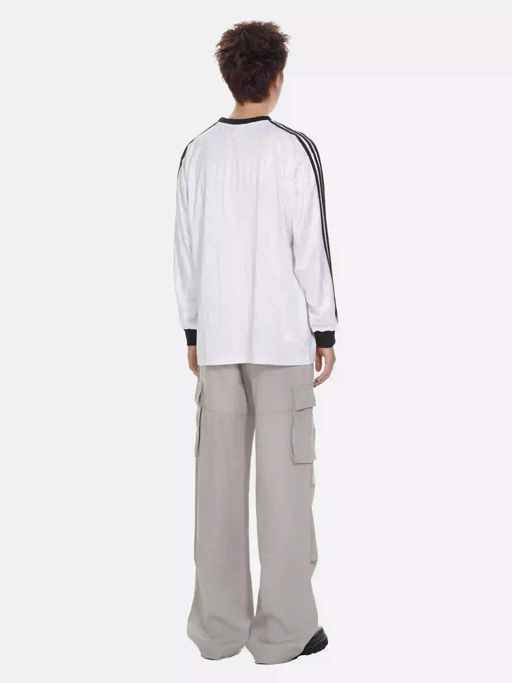 T-shirt à manches longues imprimé style streetwear américain