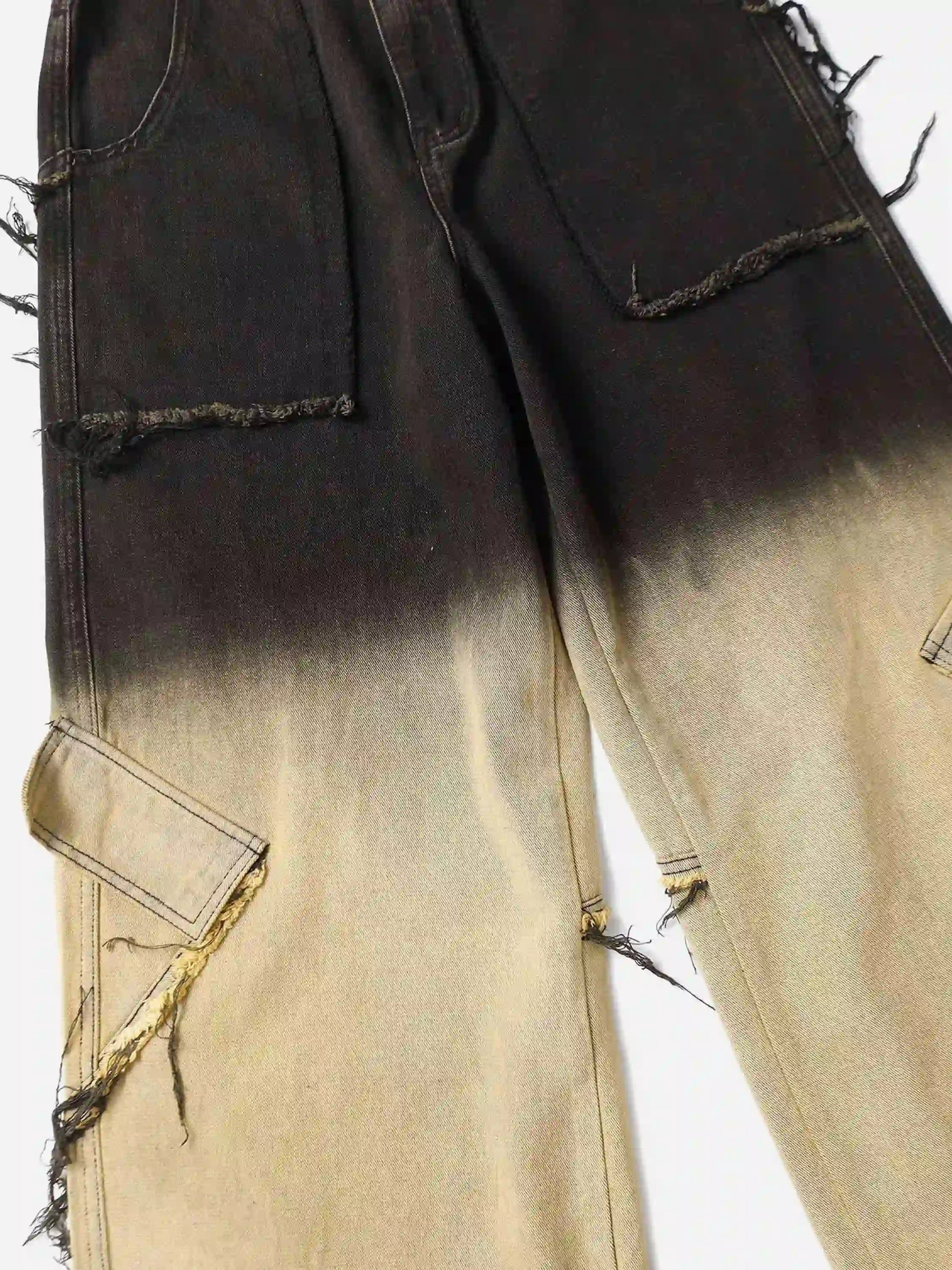 Disguisen American Style Raw Edge Dyed Jeans