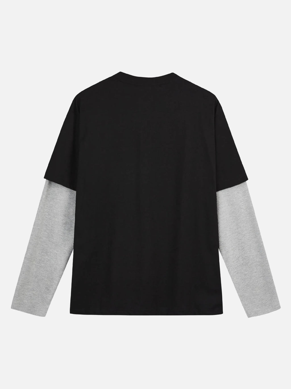 Disguisen American Waffle Faux Two-Piece Long-Sleeved T-Shirt
