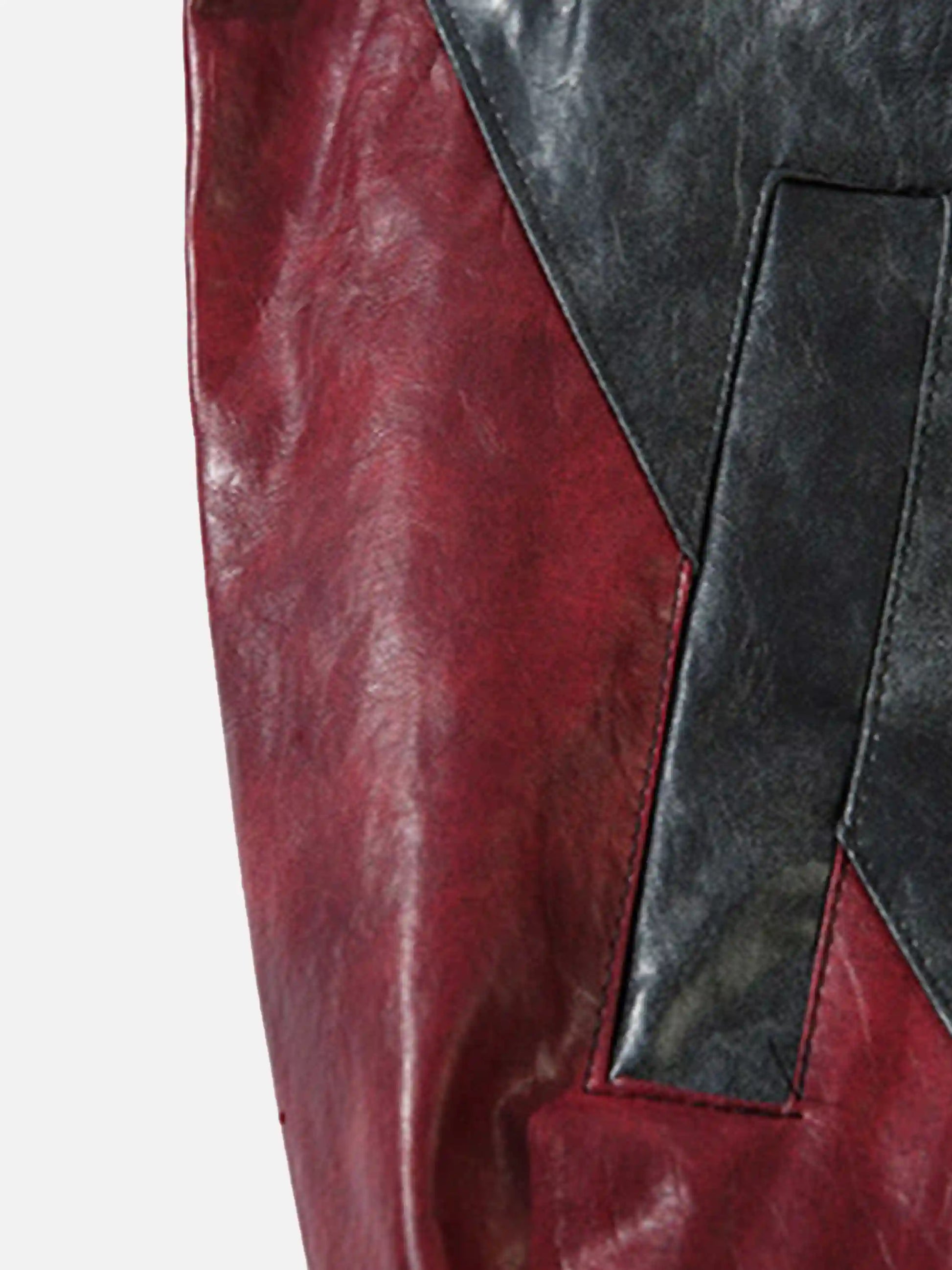 Disguisen American Retro Wax Motorcycle Baseball Jacket