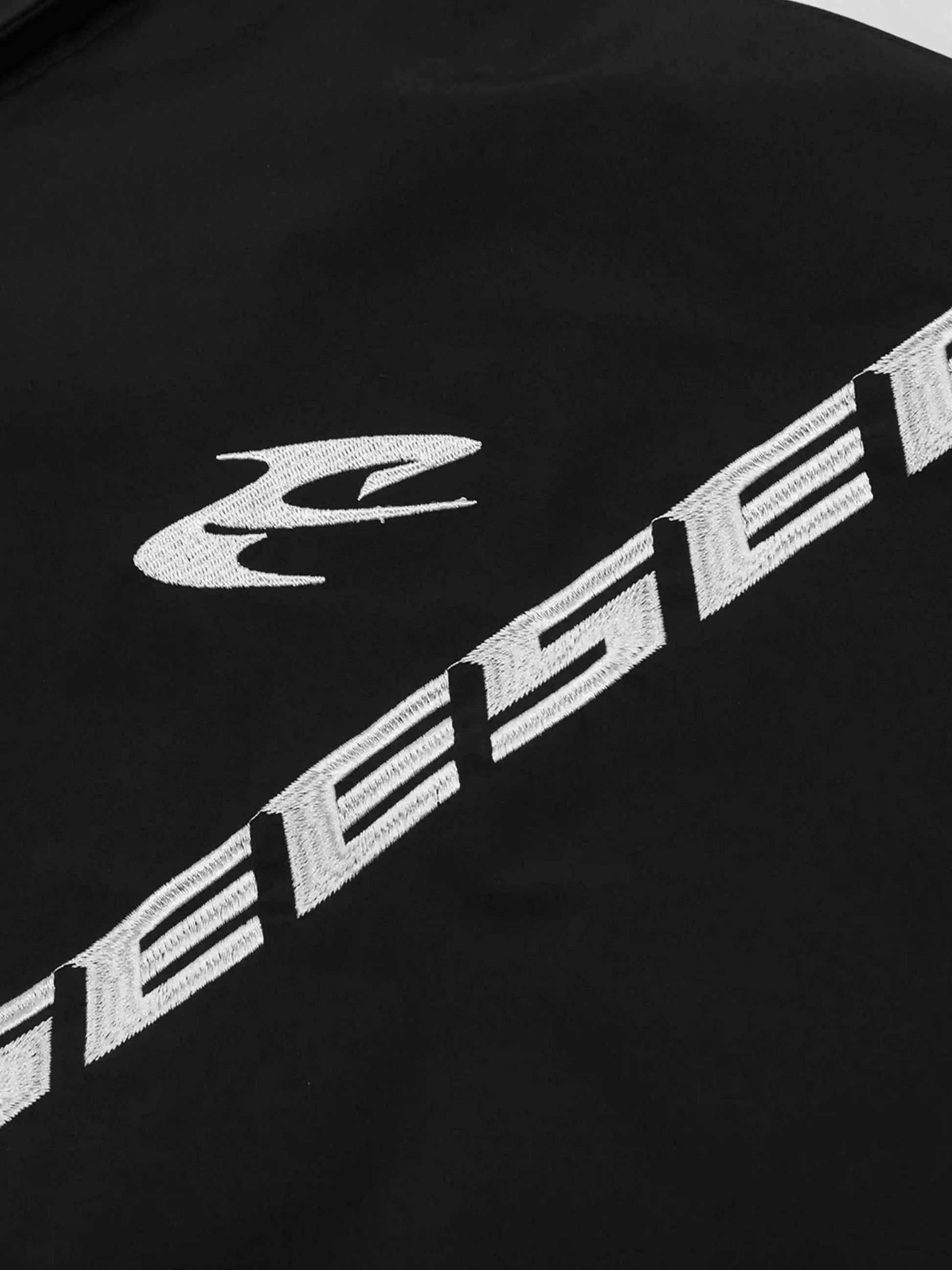 Disguisen American Style Personalized Embroidered Short-Sleeved Shirt