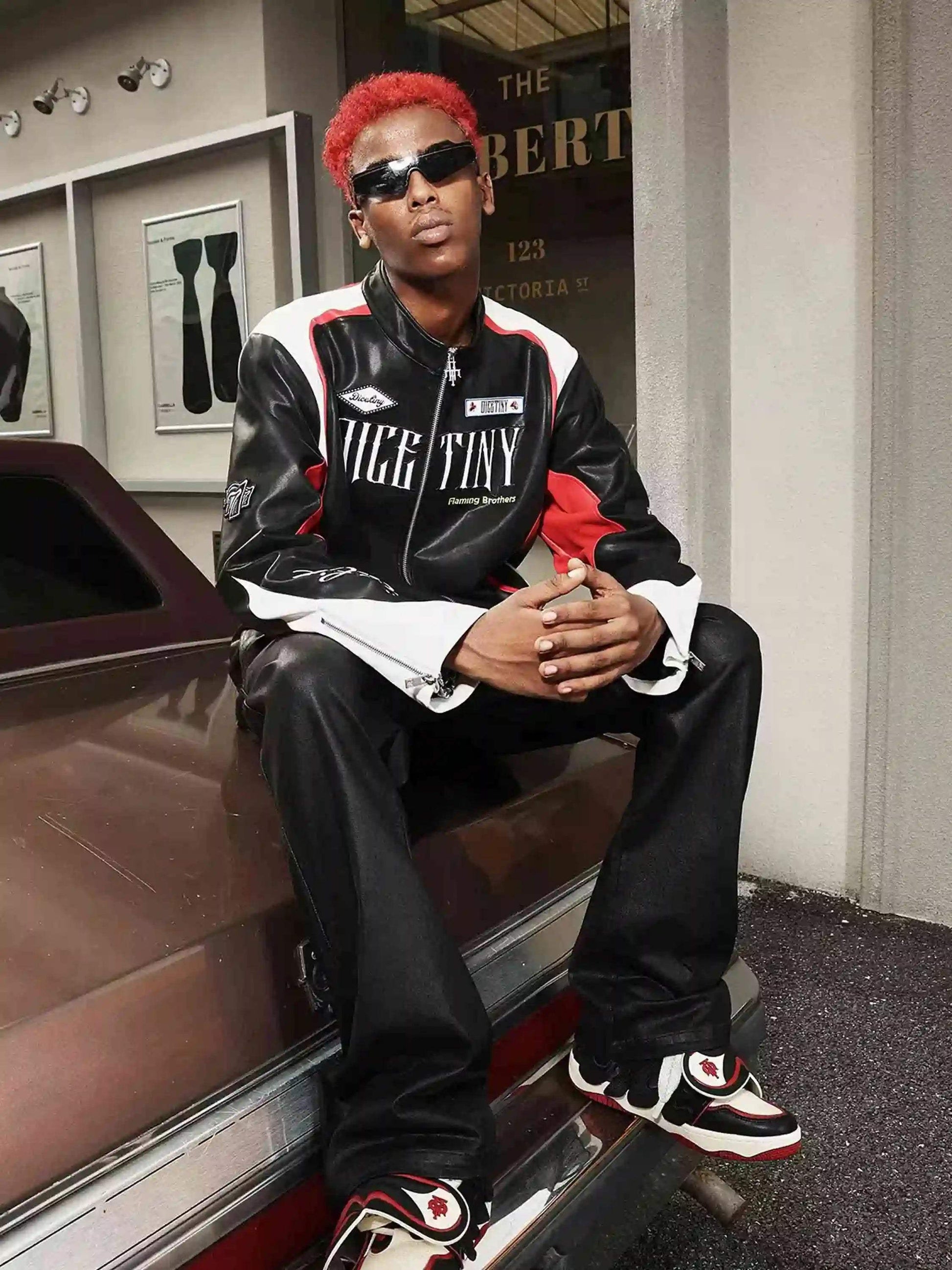 Disguisen American Hip-Hop Motorcycle Coach Jacket