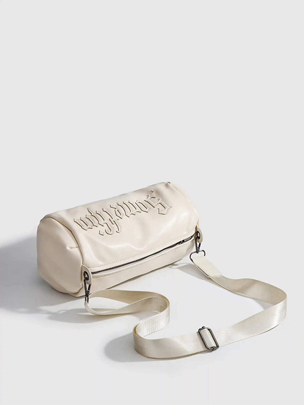 Disguisen Gothic Alphabet Patch Embroidered Crossbody Bag