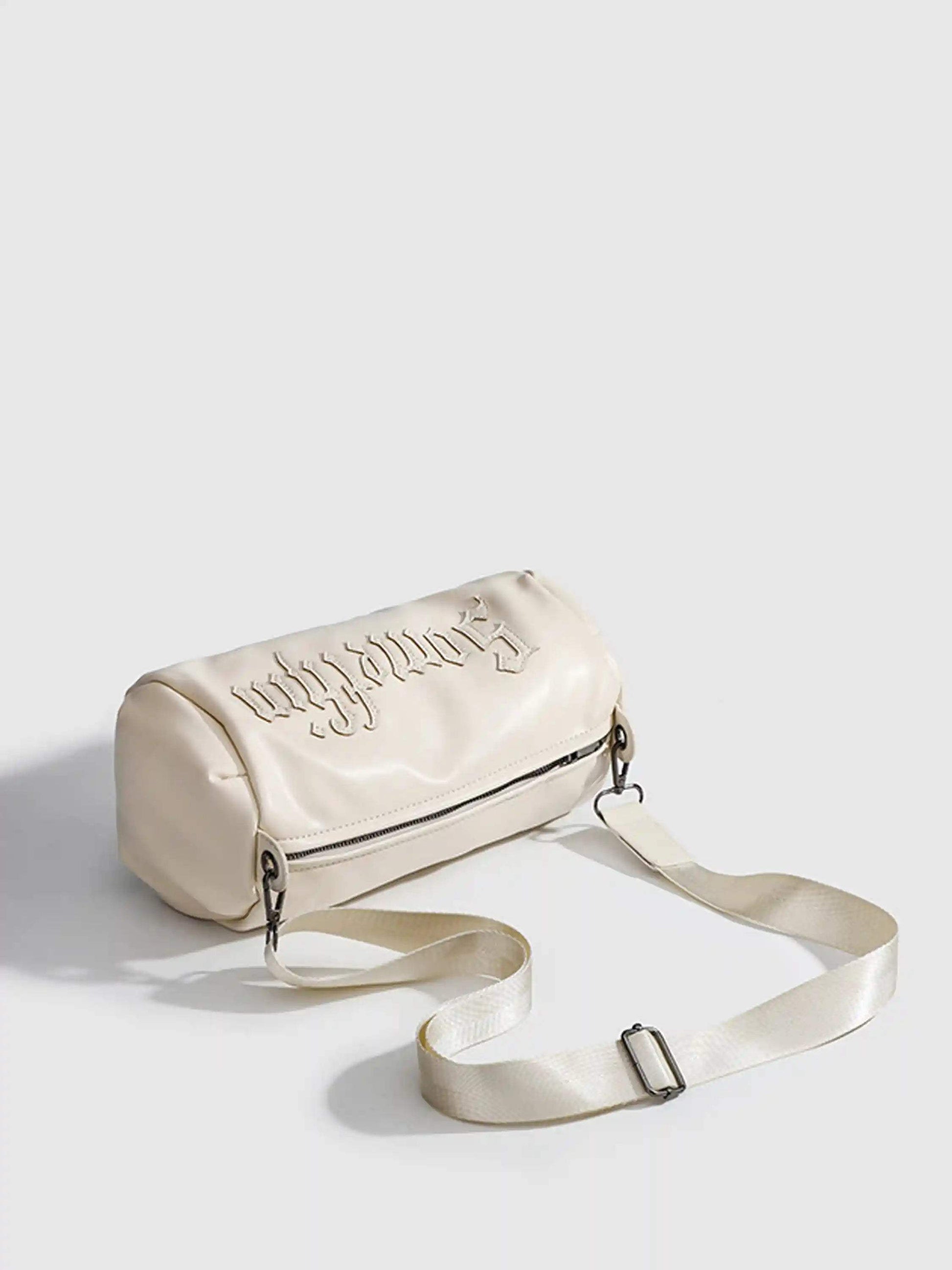 Disguisen Gothic Alphabet Patch Embroidered Crossbody Bag