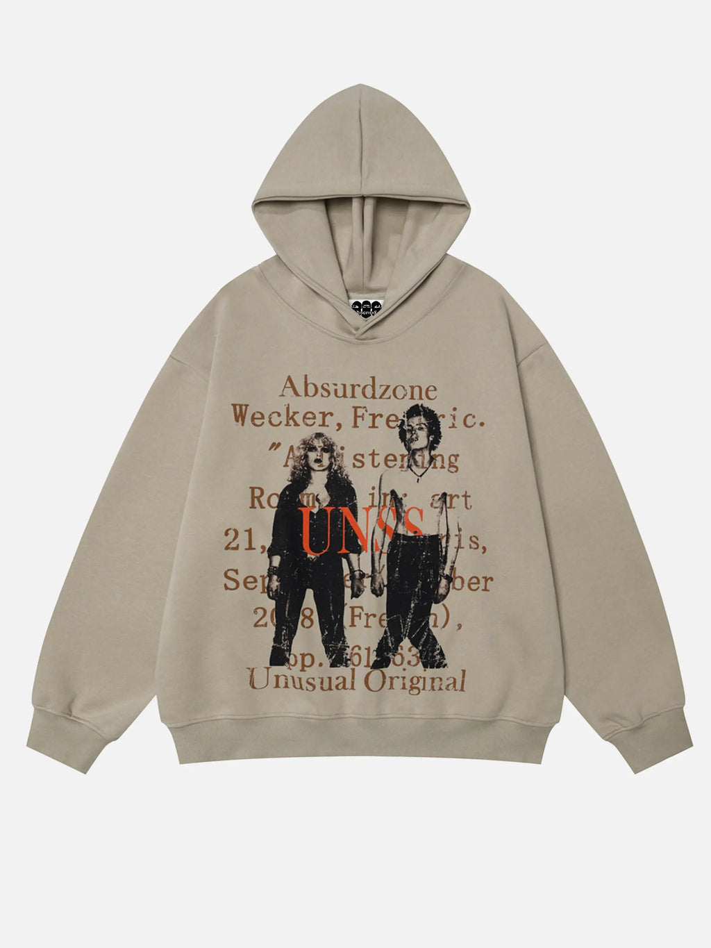 Vintage Character Print Oversized Hoodie
