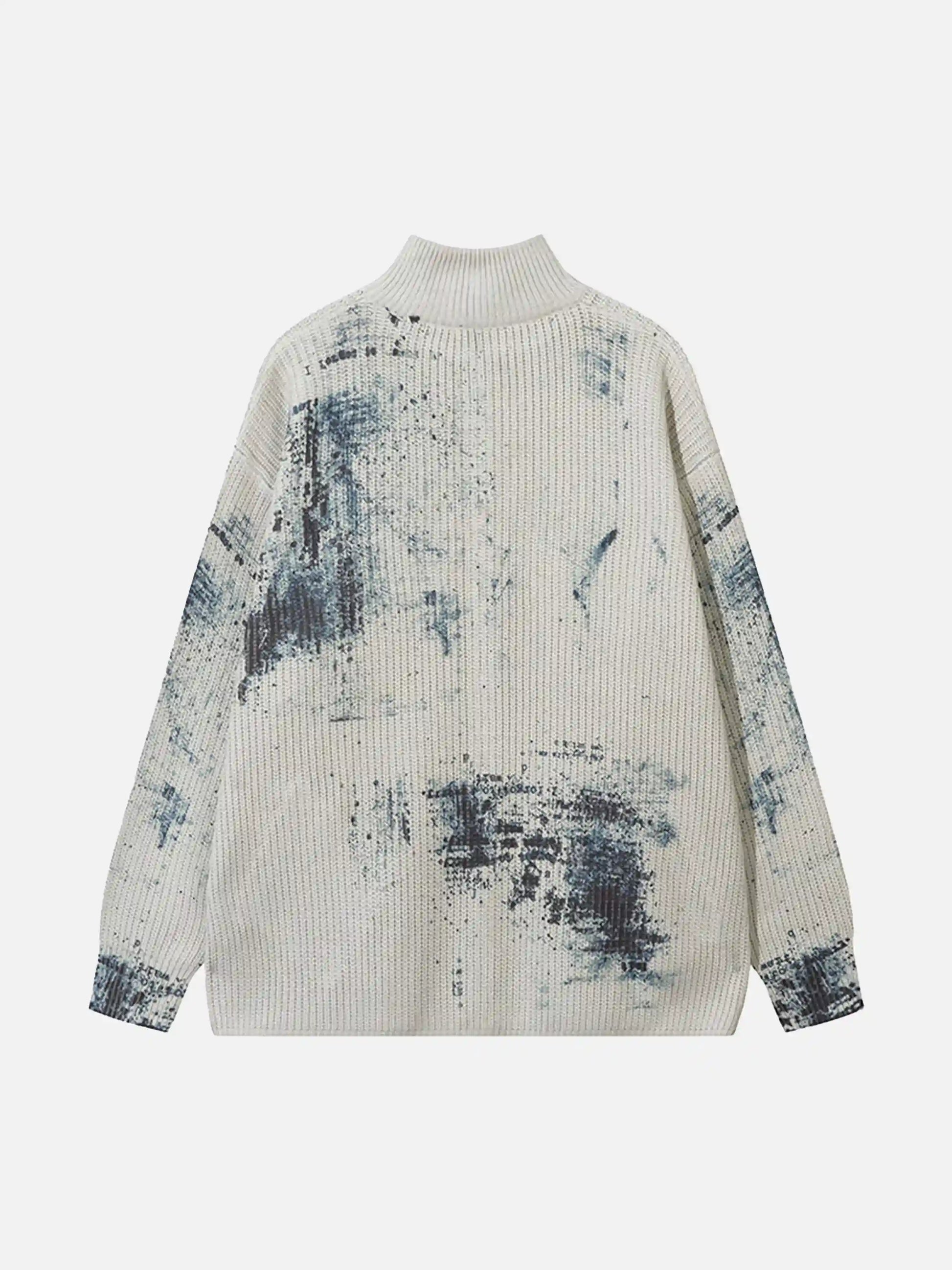 Disguisen Vintage Graffiti Zip-up Cardigan