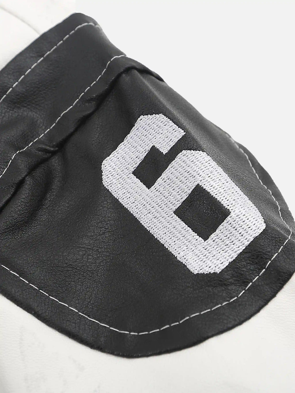 Disguisen American Gym Cropped Leather Biker Jacket