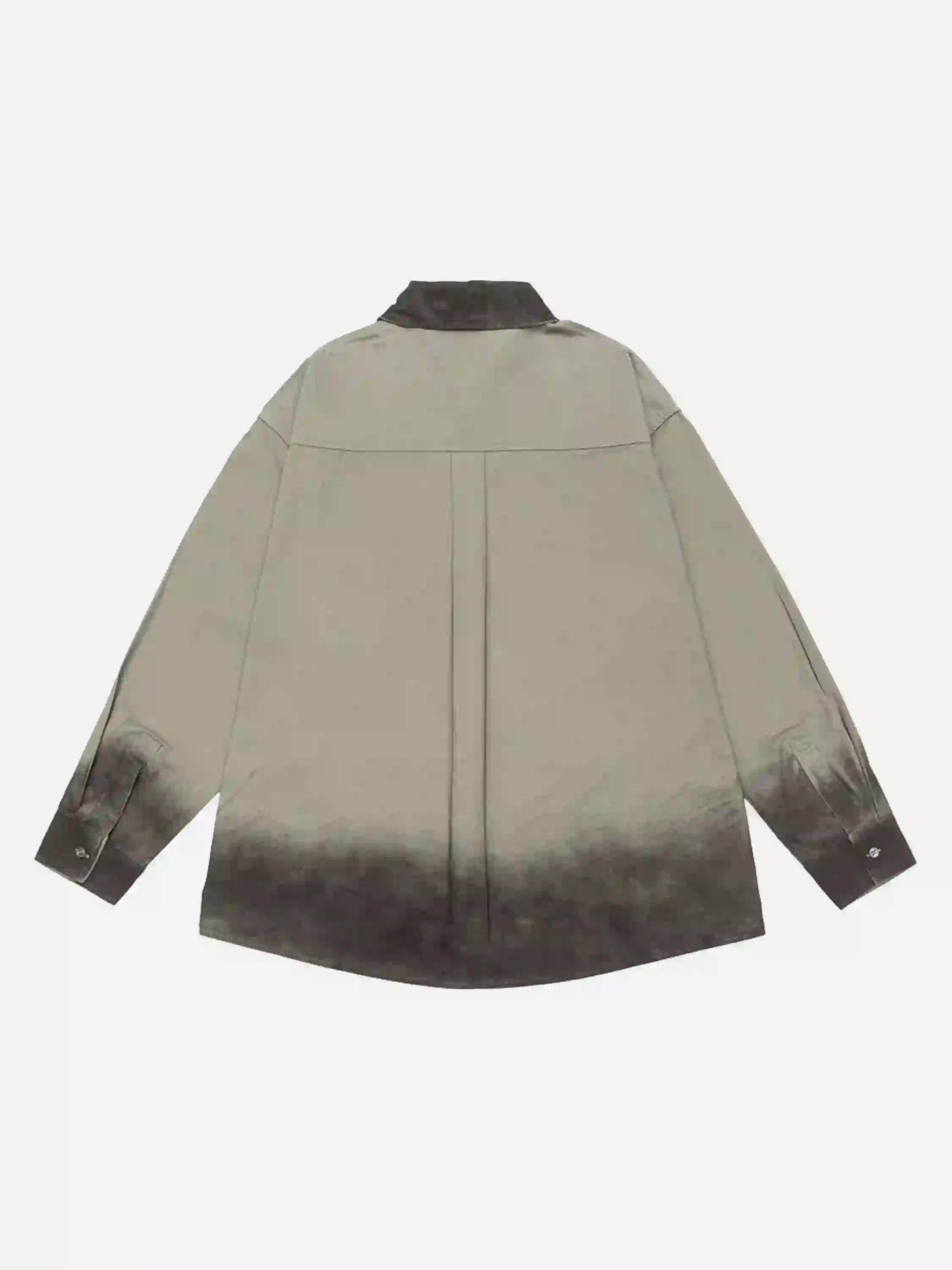 Disguisen Punk Spray-Painted Long-Sleeved Shirt