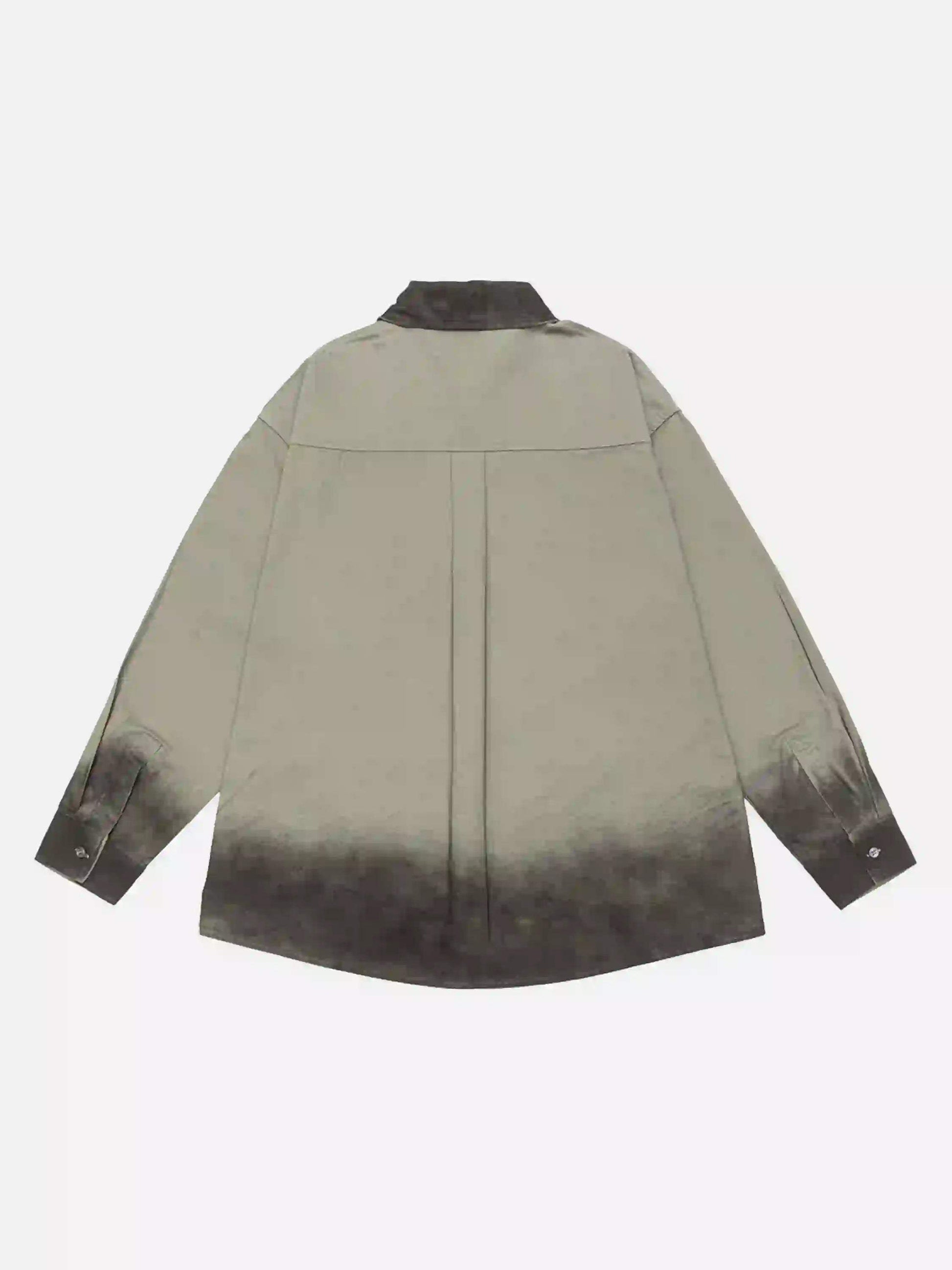 Disguisen Punk Spray-Painted Long-Sleeved Shirt