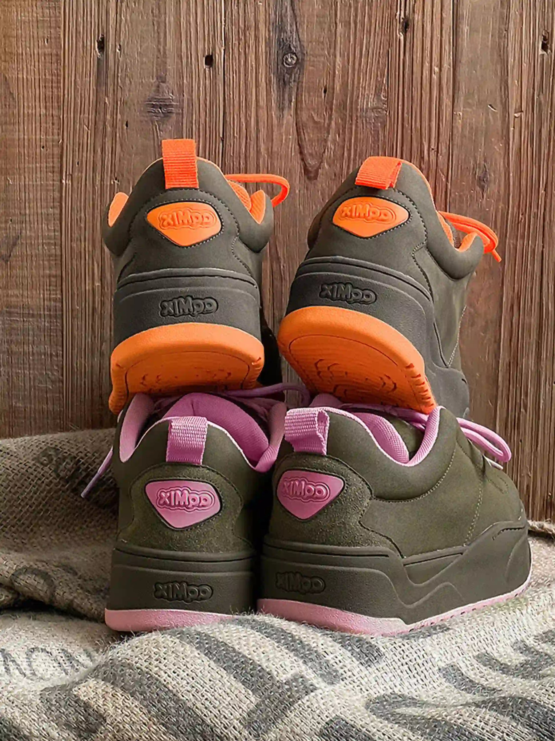 Vintage Contrast Color Chunky Shoes