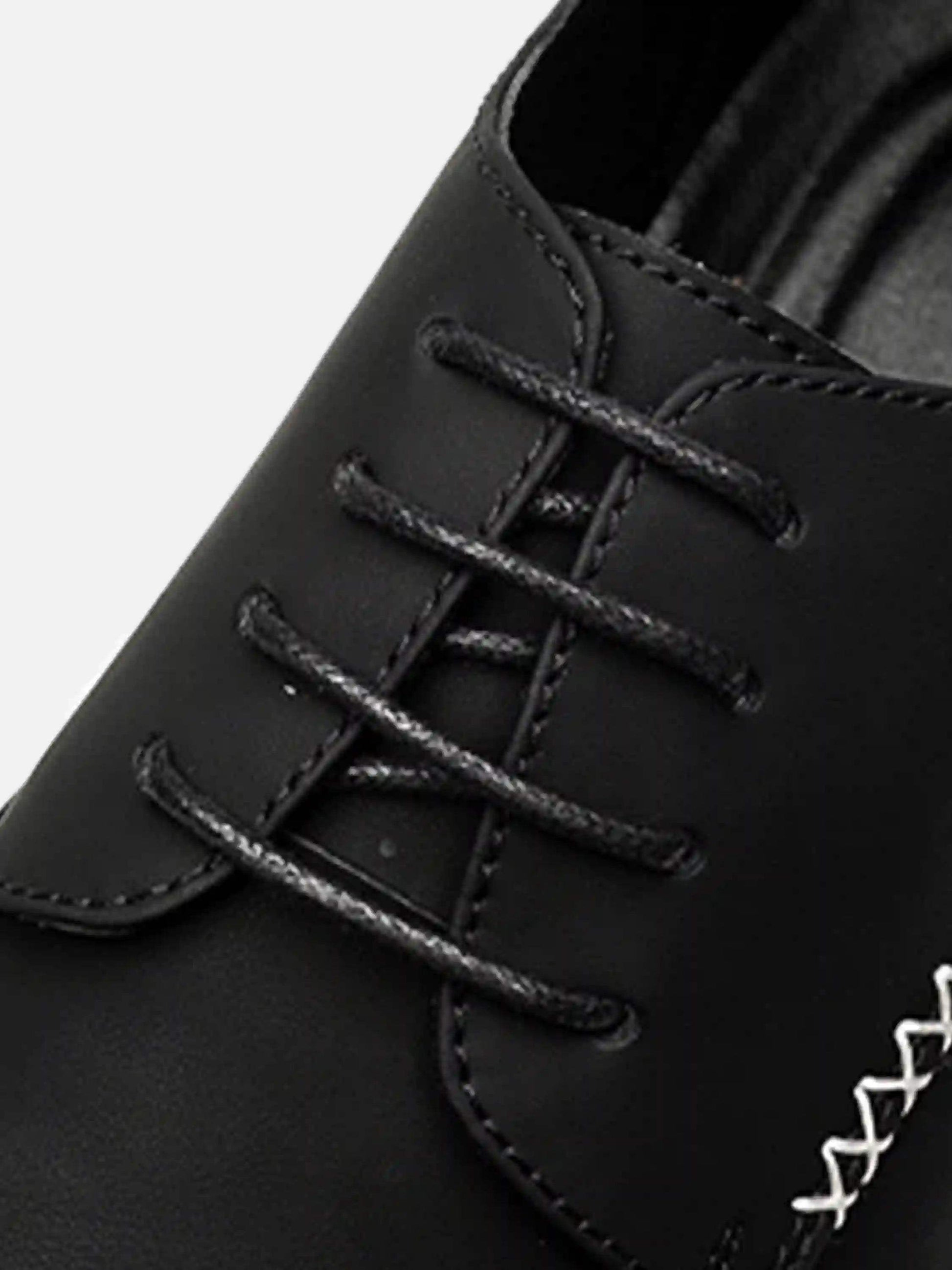 Disguisen Thick-Soled Punk Leather Derby Shoes