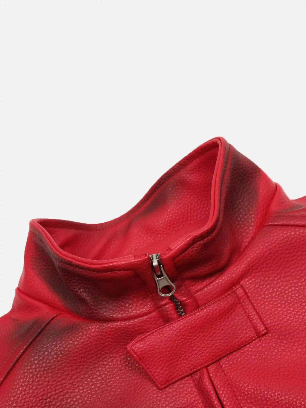 Disguisen American Style 3D Embroidery Spray Color Motorcycle Jacket