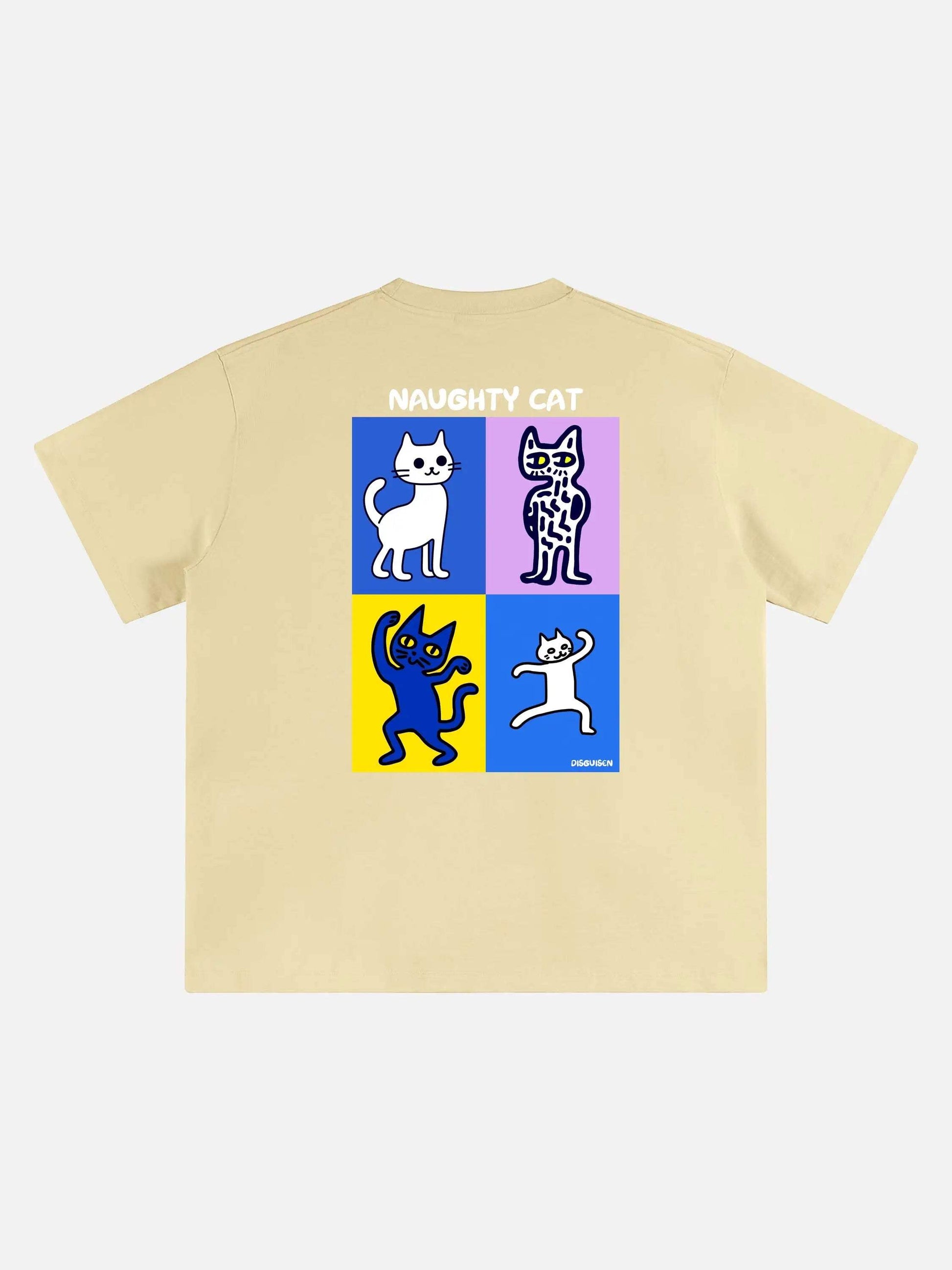 Disguisen Funny Cat Loose T-Shirt