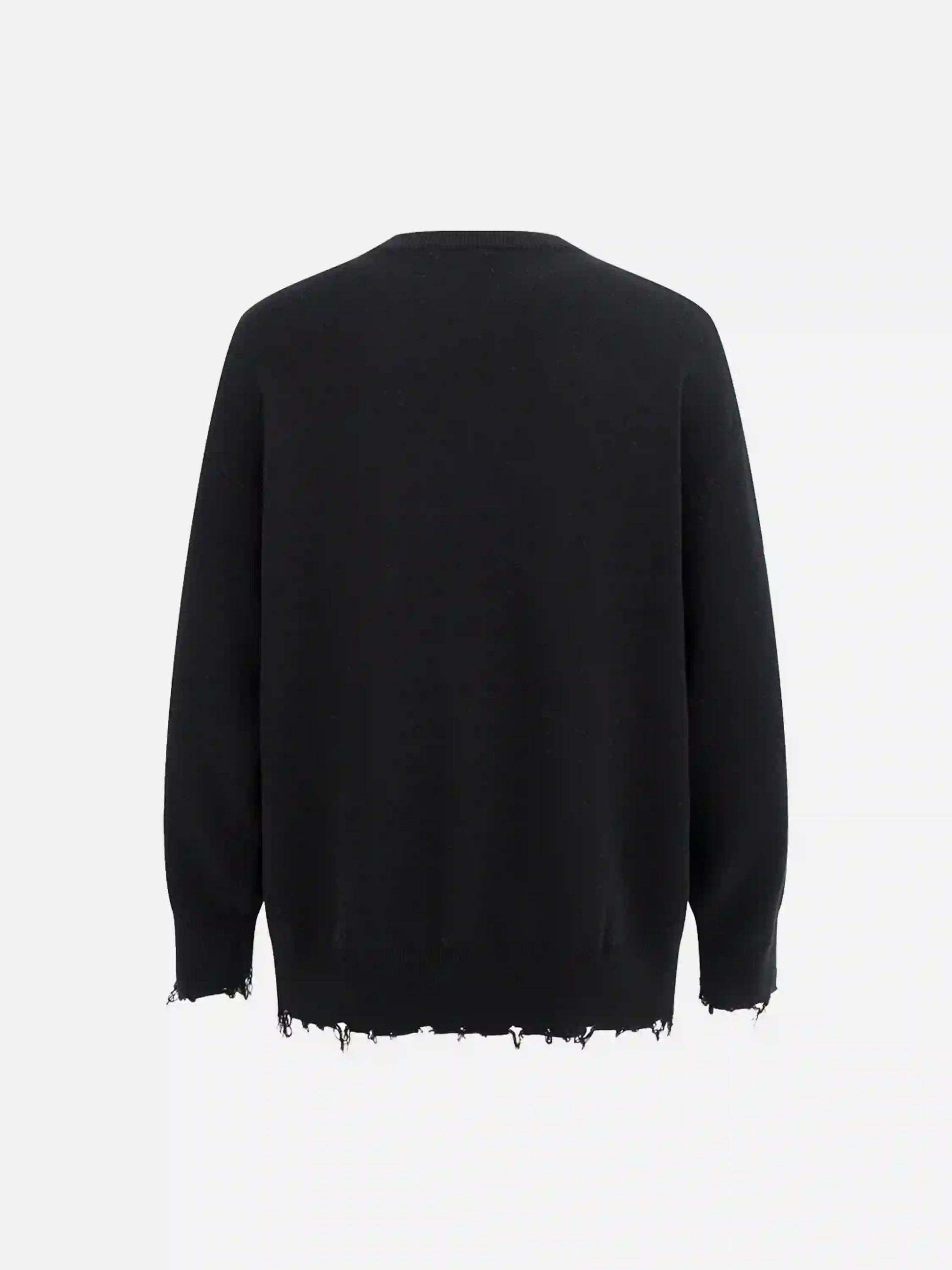Disguisen Jacquard Thorns Tassel Sweater