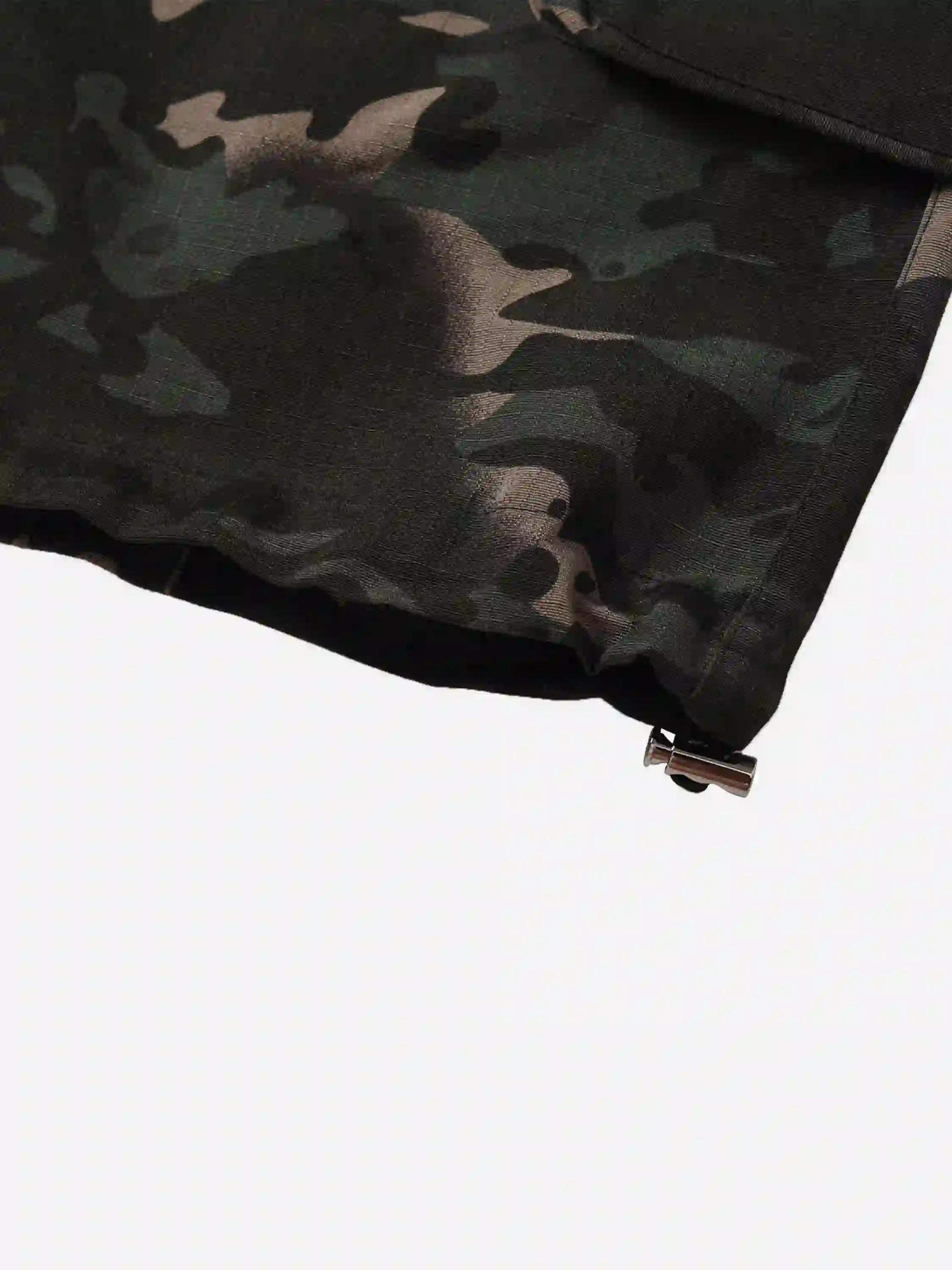 Disguisen Street Dark Camouflage Zipper Cargo Pants