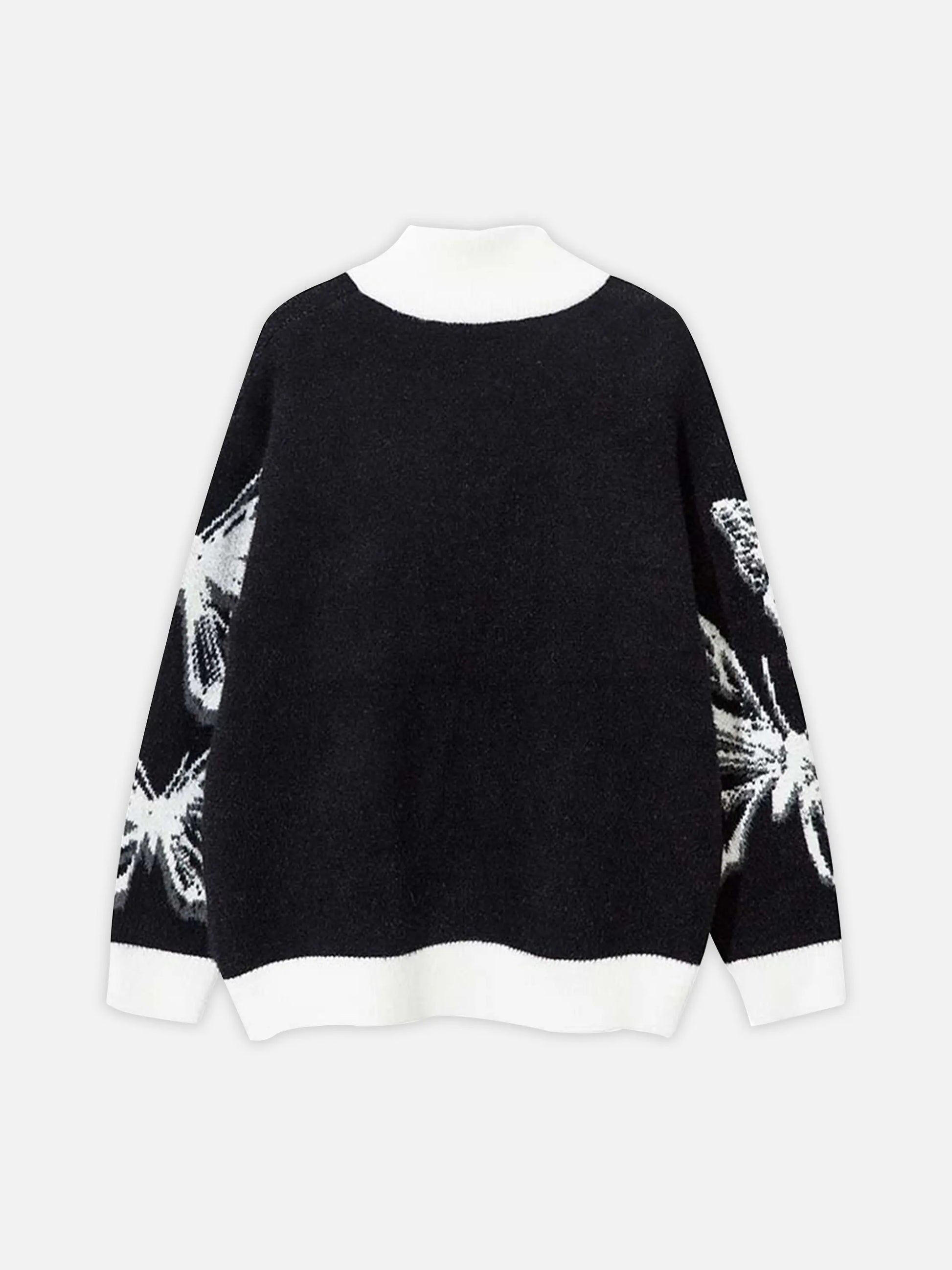 Hand-Painted Butterfly Mohair Jacquard Cardigan