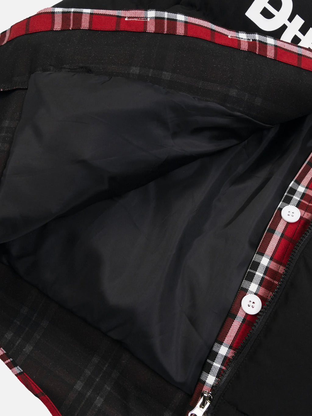 Vintage Fake Two-piece Plaid Coat