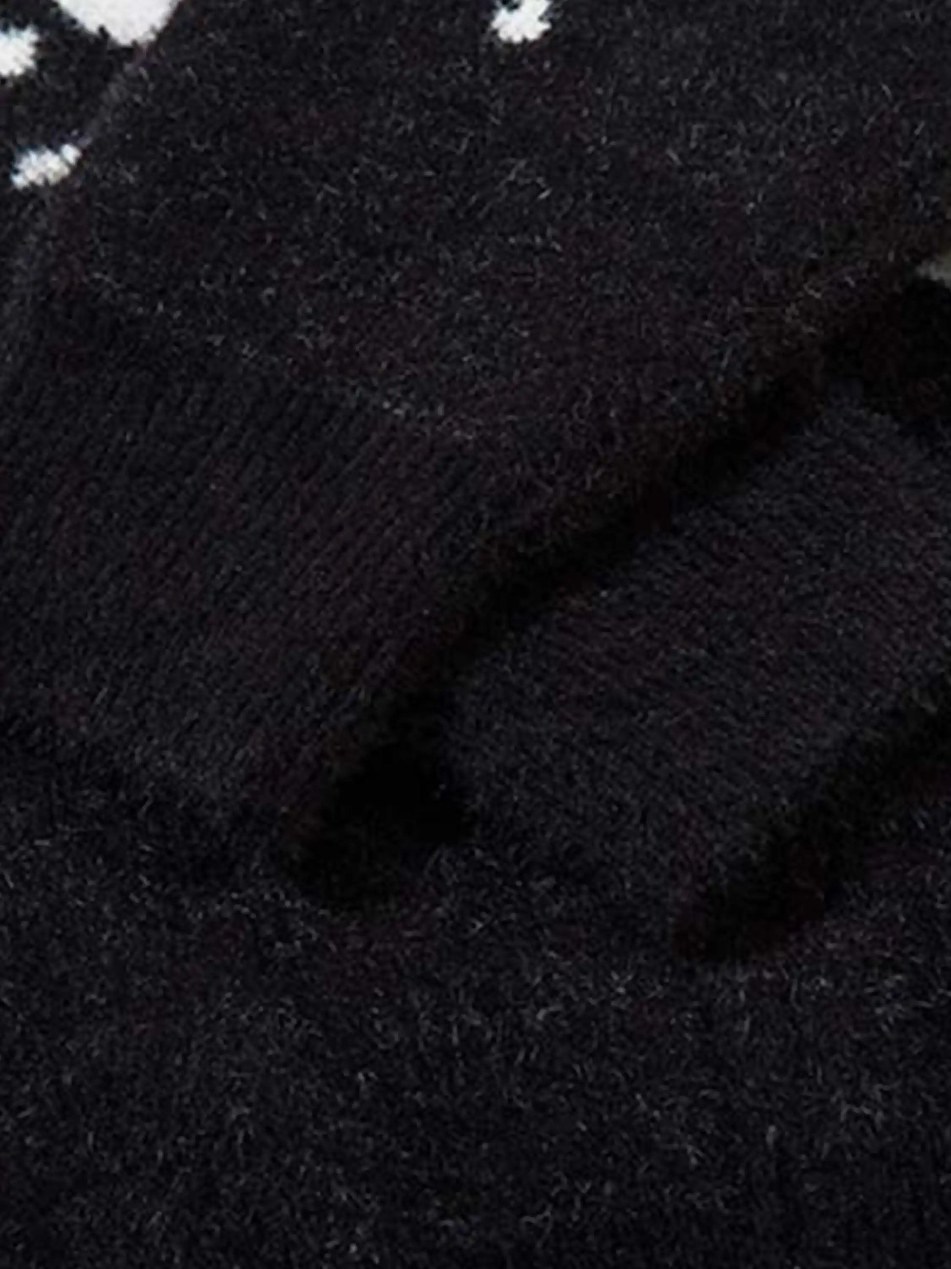 Hand-Painted Slogan Butterfly Jacquard Cardigan