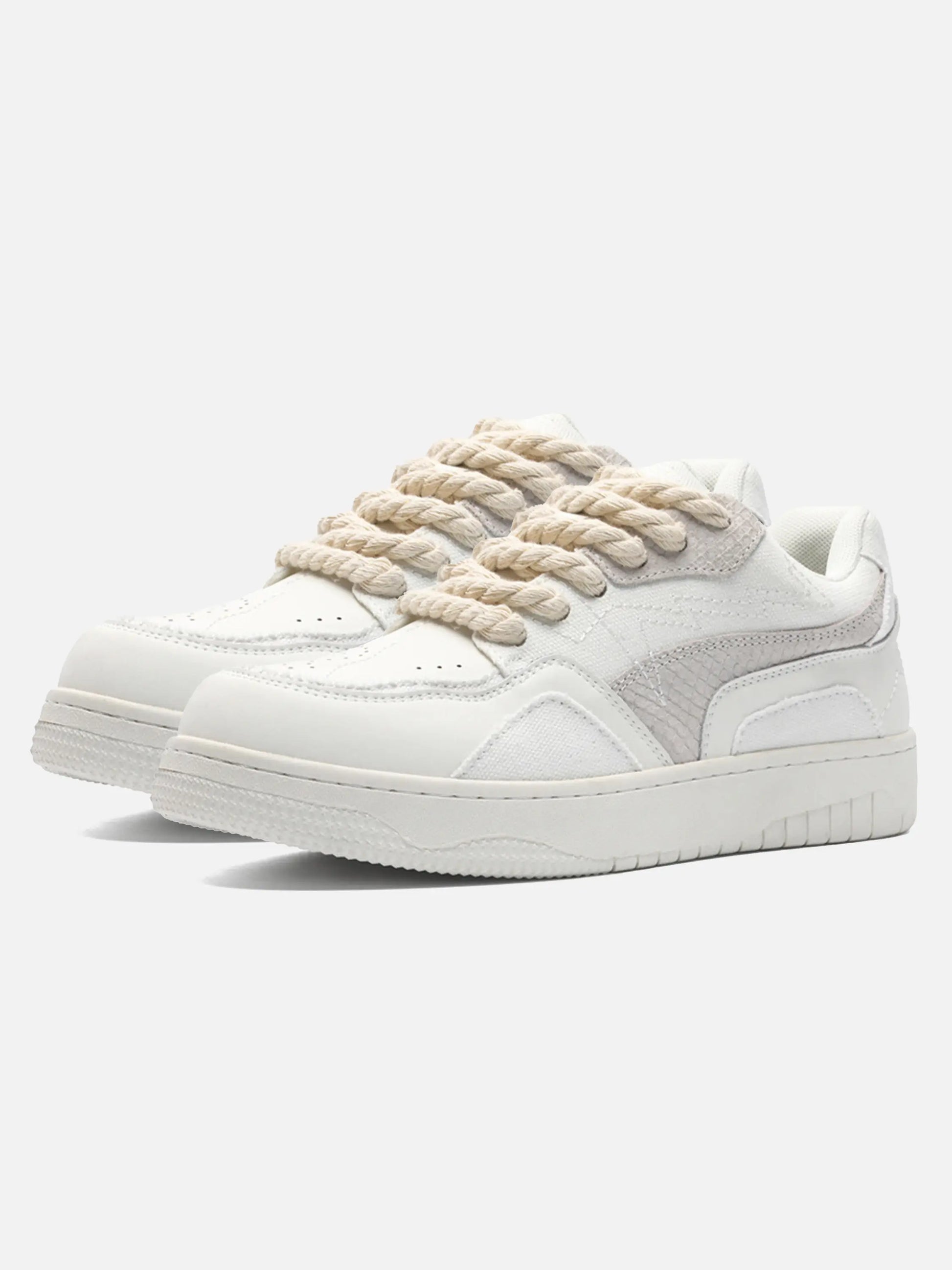 Disguisen Vintage Rope Design Patch Sneakers