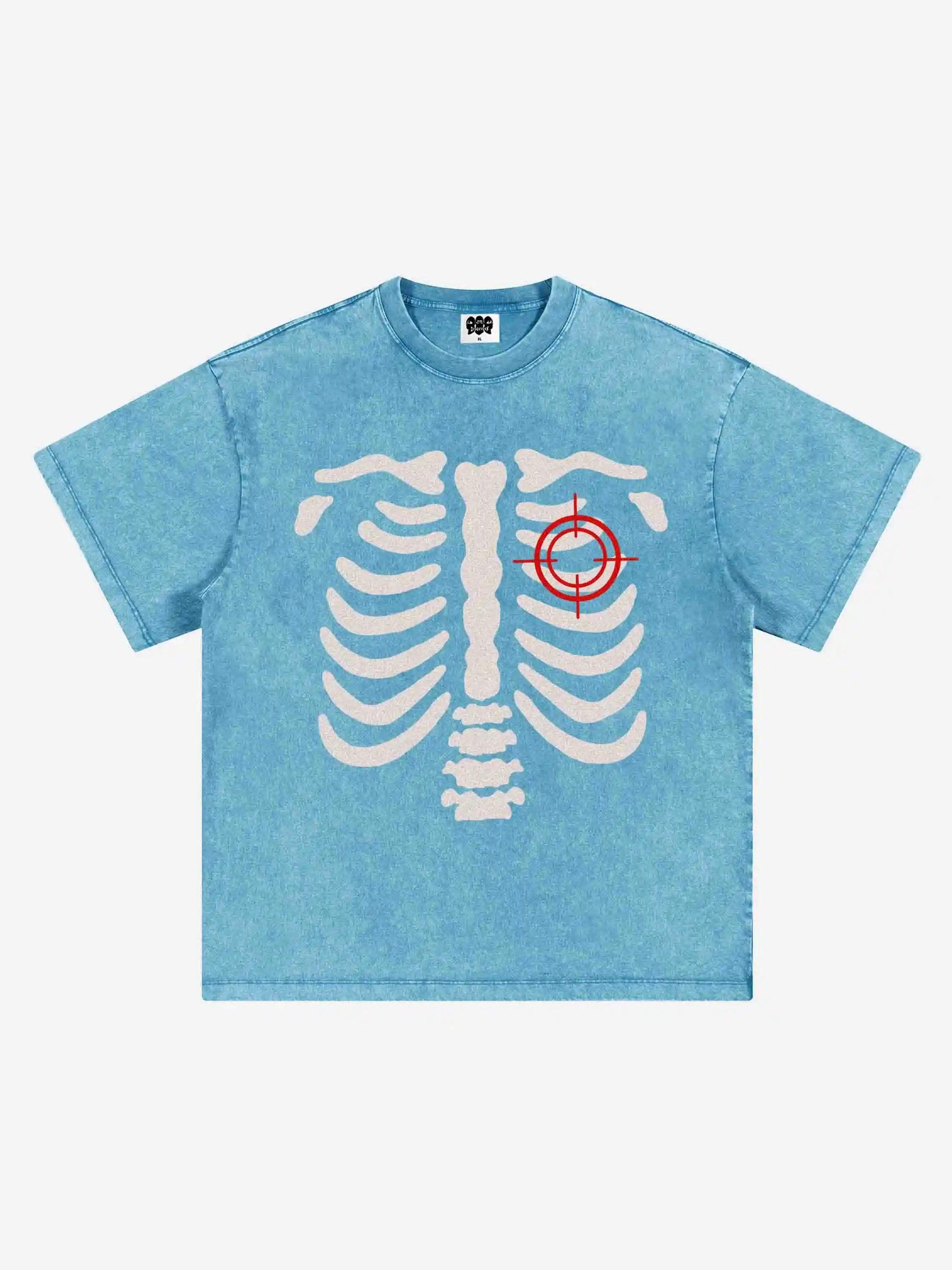 Maglietta Disguisen American Retro Skull