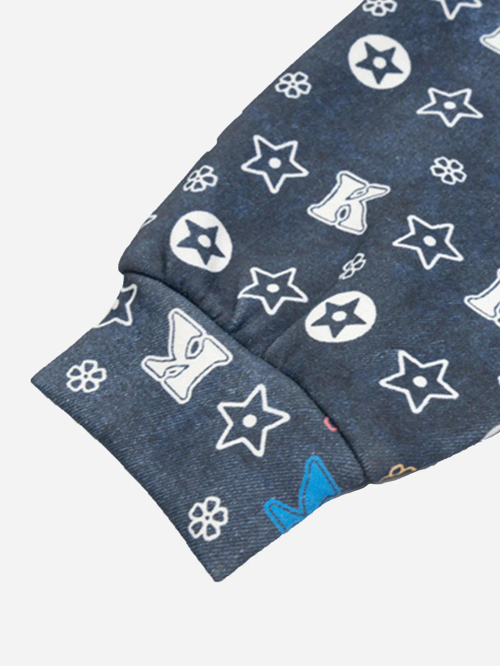 Disguisen Printing Gradient Zip-up Hoodie
