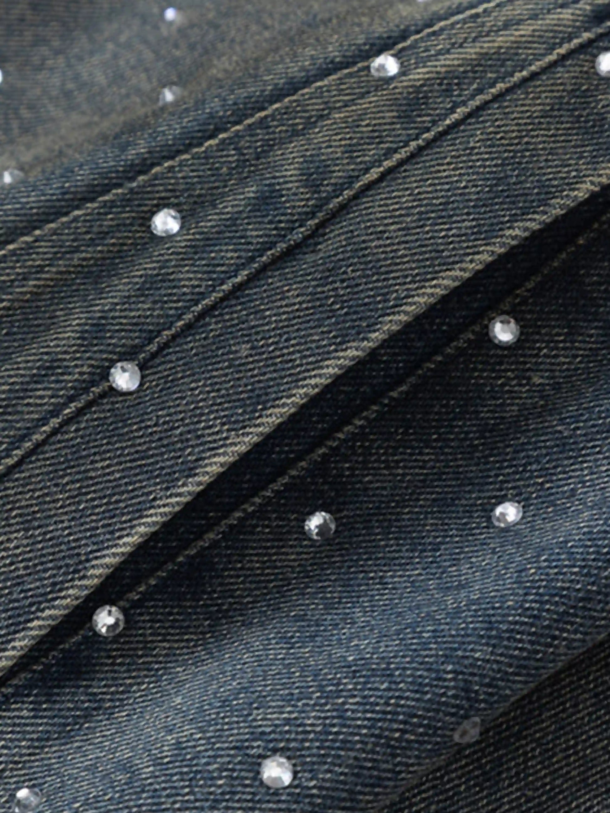 Vintage Diamond Denim Jacket