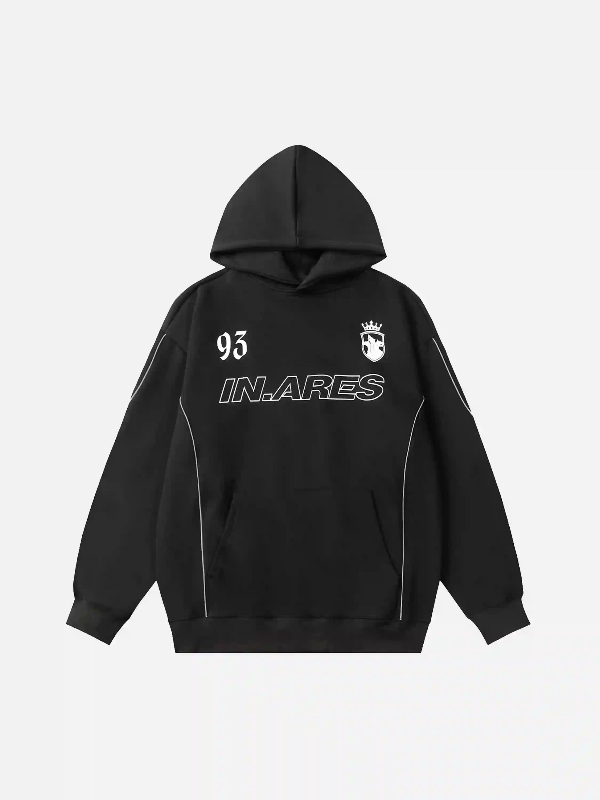 Disguisen Letter Print Line Design Hoodie