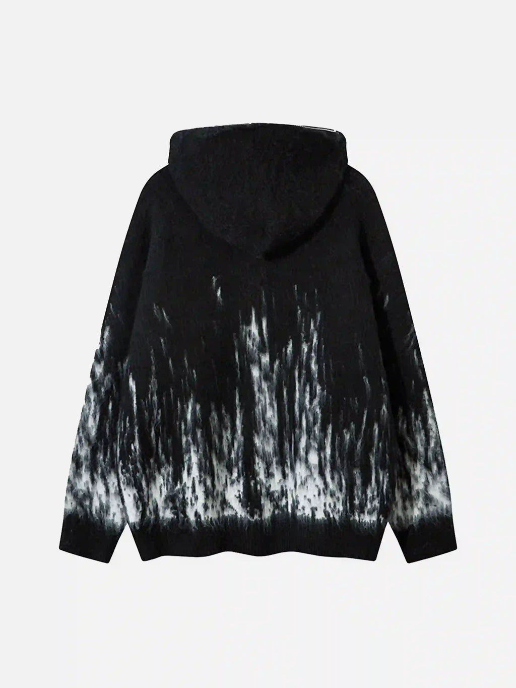 Disguisen Star Graffiti Knitted Zip-up Hoodie