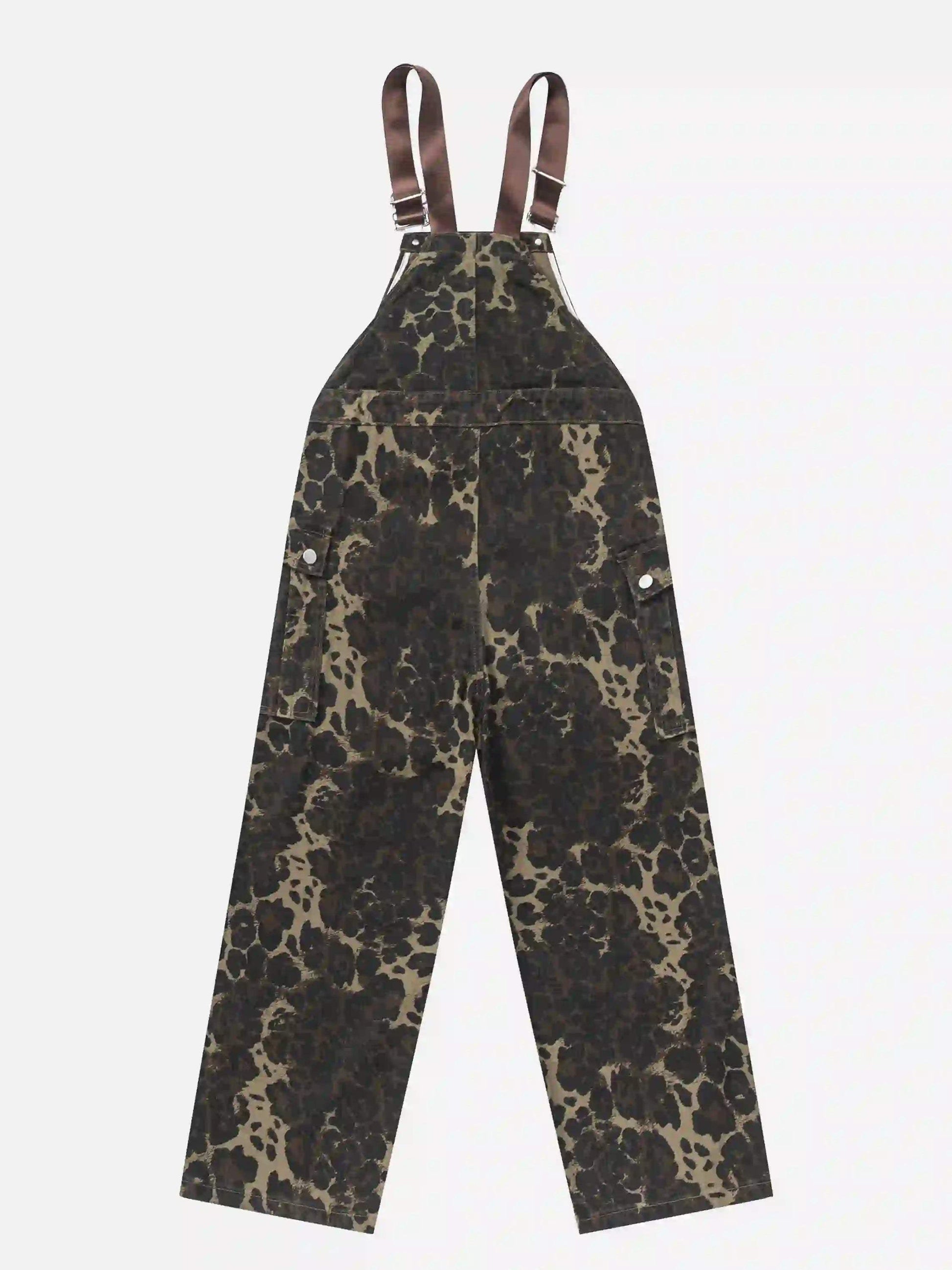 Disguisen Street Leopard Print Overalls